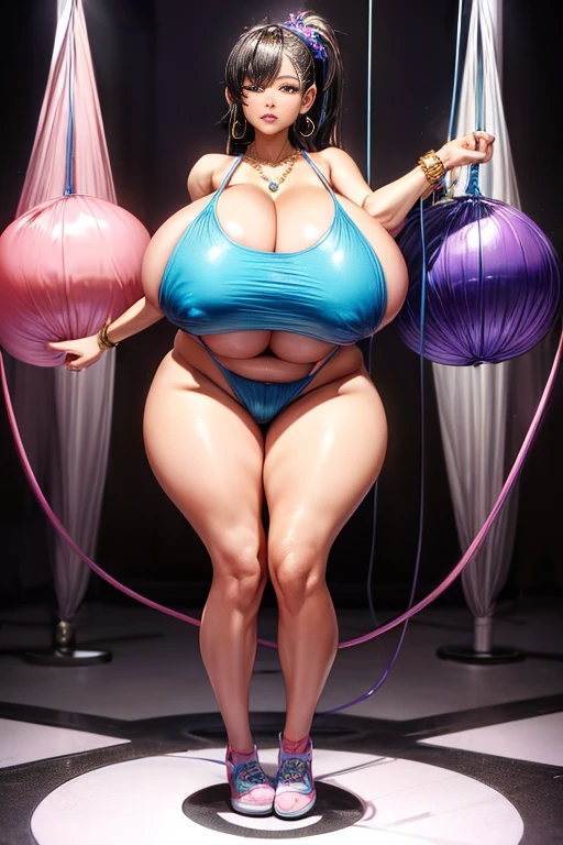 Ultra HD、Ultra high definition、Noise Reduction、perfection、Beautiful mature woman、Gravure idol、((Skipping rope))、Camel Toe、Giant tit、Nipple Puffs、Cleavage、Plump、Super big breasts、Super big butt、Tight swimsuit、Earrings、Earrings、necklace、Thick lips、Heterochromia、Bracelet、Caster wheel、first round、Hair Charm、Lip gloss