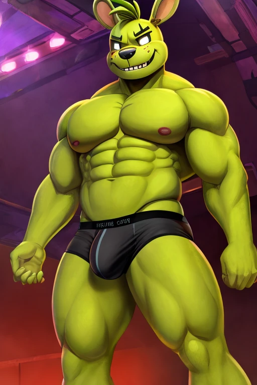 Male Springtrap He wears black underpants. He presents his hot big ass. Er w