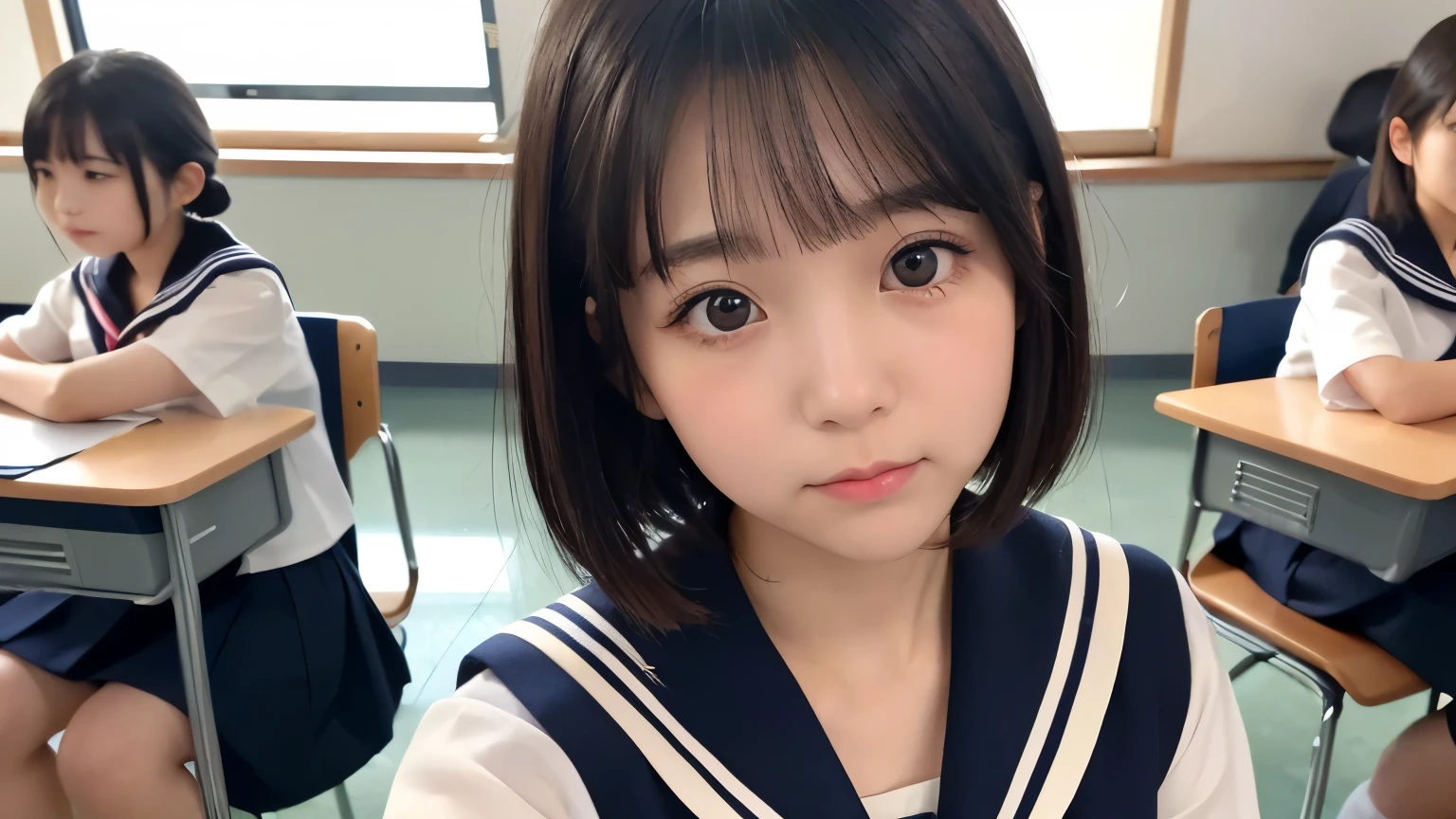 hight resolution、high-level image quality、in 8K、Real live-action、生a picturegraphy、top-quality、masterpiece、超hight resolution、生a picture、ren、Beautiful fece、masutepiece、((Obscene content))、For adults、charm of 、absurderes、((((Japan elementary school students))))、Japan Girl、((8years old))、((with round face))、((Thick eyebrows))、((Cute little face))、de pele branca、Juvenile physique、short neck、Smaller chest、kne、 thighs thighs thighs thighs、独奏、fullllbody、Very nice、、(((a sailor suit)))、 ((Pubic area))、(Mansuji)、((White panty))、Are sleeping、(Photorealsitic:1.37)、Photon mapping、Realistic、Radio City、Physically Based Rendering、depth of field rally background、a picture、(((a junior idol in Japan)))、Sparkling eyes、shiny lip、too bright natural light、The Bright Sun、Too bright sunlight、(((((8years old)))))、(((Pubic area)))、(Mansuji)、Open your legs、Open your crotch、Only one person,short-cutの髪型、short-cut、(A room in a western-style hotel)、Alone (a sailor suit,knee high socks, lying on one's side on bed)、Show off、((on the beds)),shairband、head band、(((short-cutの髪型))),((Alice Band))