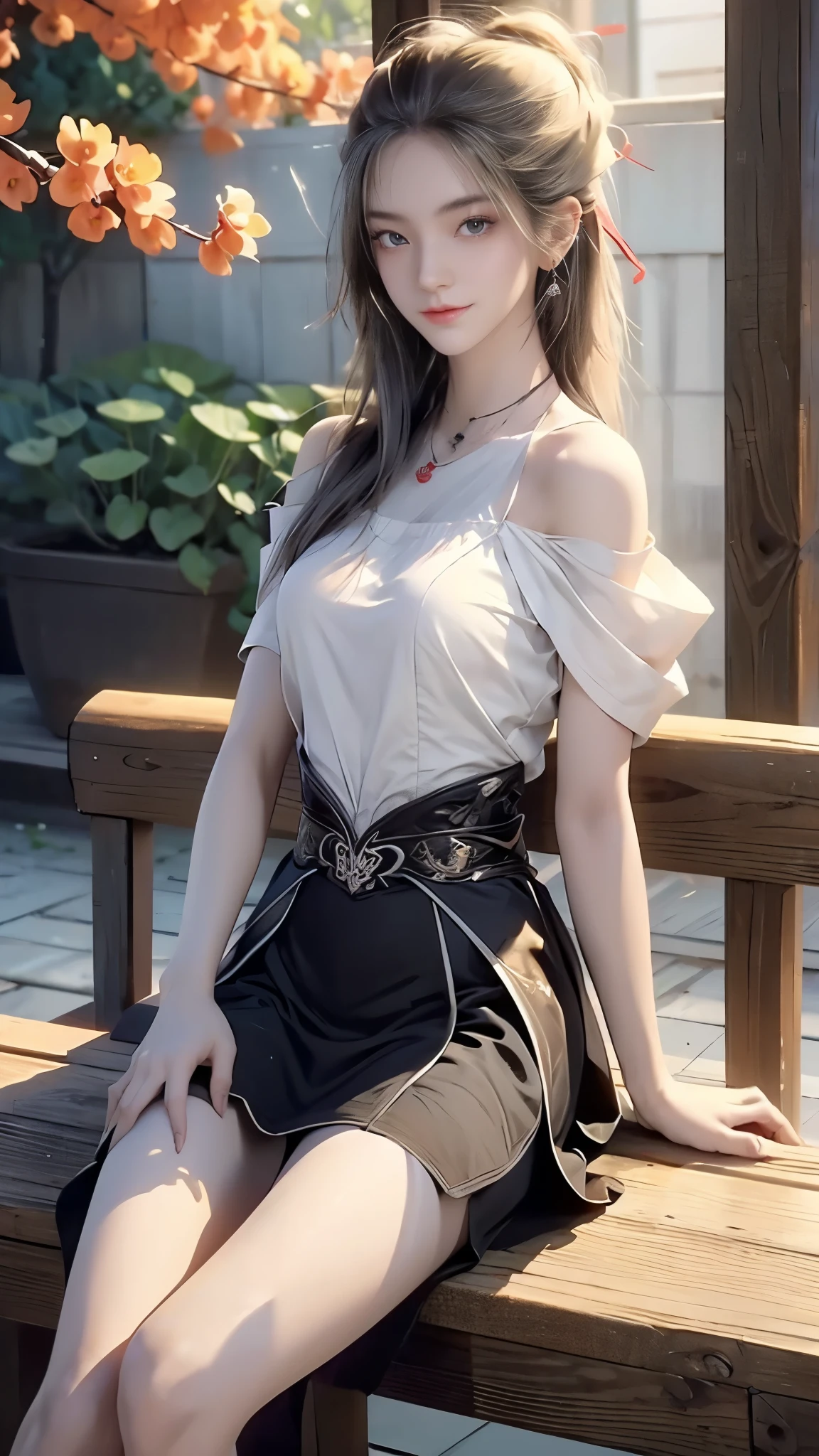 masterpiece,best quality, high质量,high清晰度,high质量的纹理,high质量的阴影,high细节,Beautiful details,Fine details,Extremely detailed CG,Detailed Texture,lifelike的面部表现,lifelike的,rich and colorful,Exquisite,Sharp focus,(Intricate details,make up,PureErosFace_V1:0.5),(细节美Exquisite脸,(细节美Exquisite眼睛),Perfect比例的脸,highDetails of the skin,Details of the skin,Four fingers and one thumb in optimal proportions,emaciated:1.3),1 girl,,high,(Smooth abs:1.55),pretty,Perfect,high,((Bare shoulders)), ((The skirt is short)), (Long legs),(Straight Legs),(Thin waist),((White skin)),White skin,((White skin)),(Emma Watson),Big breasts,((Caucasian)),Light Blonde Hair,Stand with your legs apart,Looking at the audience,whole body,Portrait of cute blonde girl,((Cherry tree)), ((站在Cherry tree下,Look into the distance)),Bloom,Orange Mist,sports,Wisps of hair,lifelike,high品质渲染,Amazing Art,high品质,Film Grain,Fujifilm XT3,dream