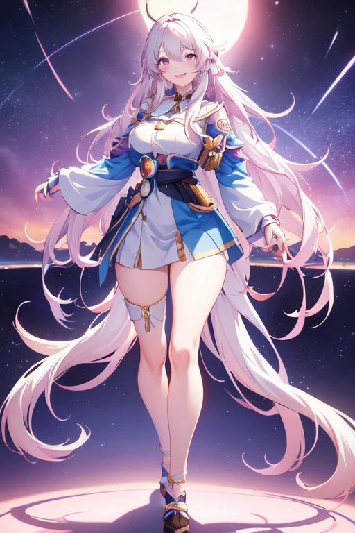 anime girl, (Big smile), (whole body), (Long white hair), (Hair in one eye:1.2),Enchanting anime girl, Best anime 4K, wallpapers, Attractive anime girl, 4k anime wallpaper, 4K Manga Wallpaper, Detailed digital anime art, Anime Best Girls, Beautiful Anime Girls, cyber punk, Detailed anime artwork, Beautiful and attractive anime women