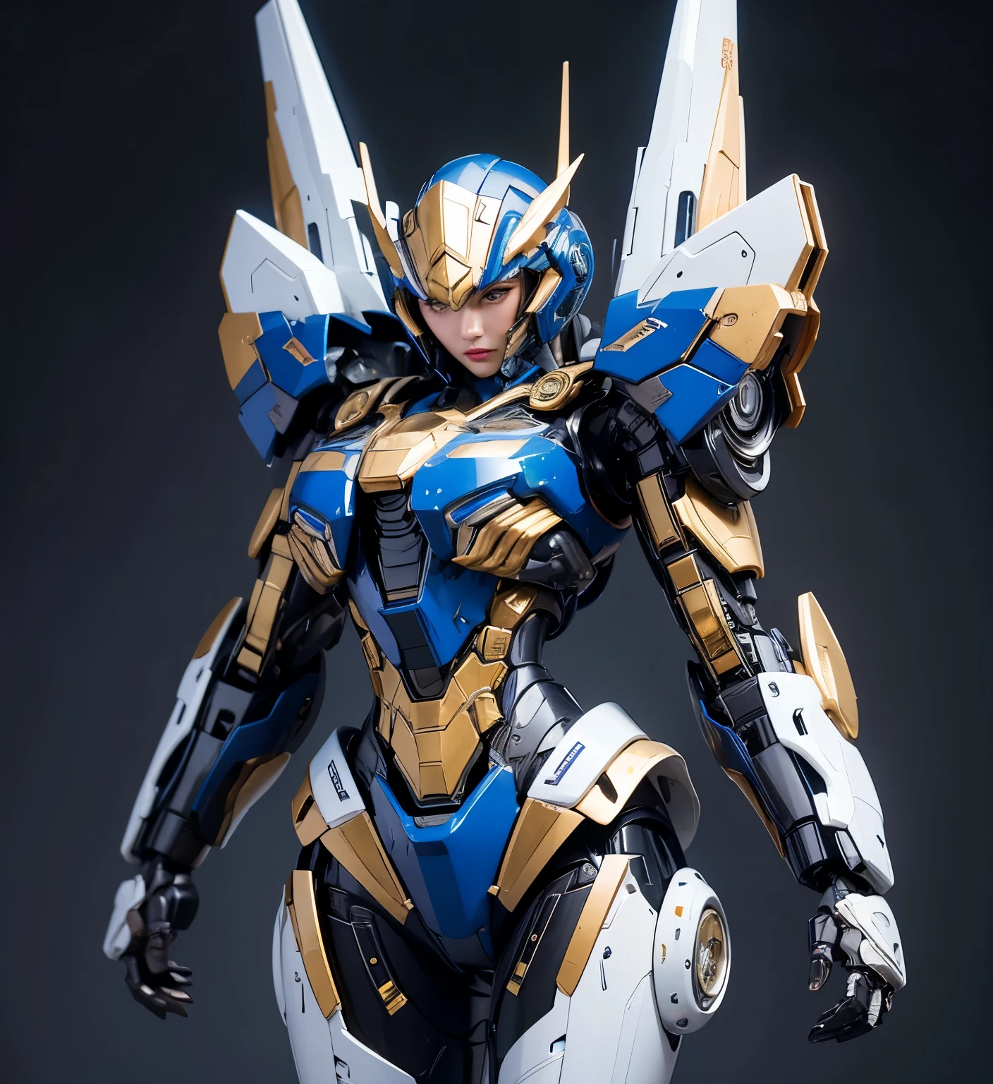 Super detailed, advanced details, high quality, high quality, High resolution, 1080p, hard disk,(pharah),(fareeha・amari),(Mecha Queen),beautiful cyborg woman,Mecha cyborg girl,battle mode,Mecha body girl,she is wearing futuristic pharah mecha,A powerful cyborg woman, sleek and futuristic, with advanced mechanical augmentations that enhance her strength and capabilities.