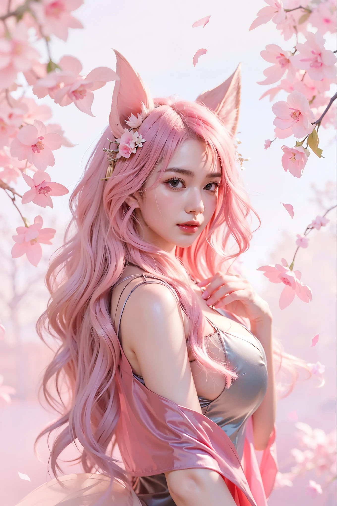 a close up of a girl , pink hair , big booobs , shadowbringers cinematic, 4 k detail fantasy, a beautiful fantasy empress, game cg, xianxia fantasy, xianxia hero, 2. 5 d cgi anime fantasy artwork, cinematic goddess close shot, ruan jia and artgerm, wow 4 k detail fantasy, hyperdetailed fantasy character