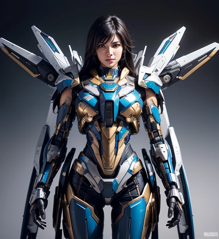 Super detailed, advanced details, high quality, high quality, High resolution, 1080p, hard disk,(pharah),(fareeha・amari),(Mecha Queen),beautiful cyborg woman,Mecha cyborg girl,battle mode,Mecha body girl,she is wearing futuristic pharah mecha,A powerful cyborg woman, sleek and futuristic, with advanced mechanical augmentations that enhance her strength and capabilities.