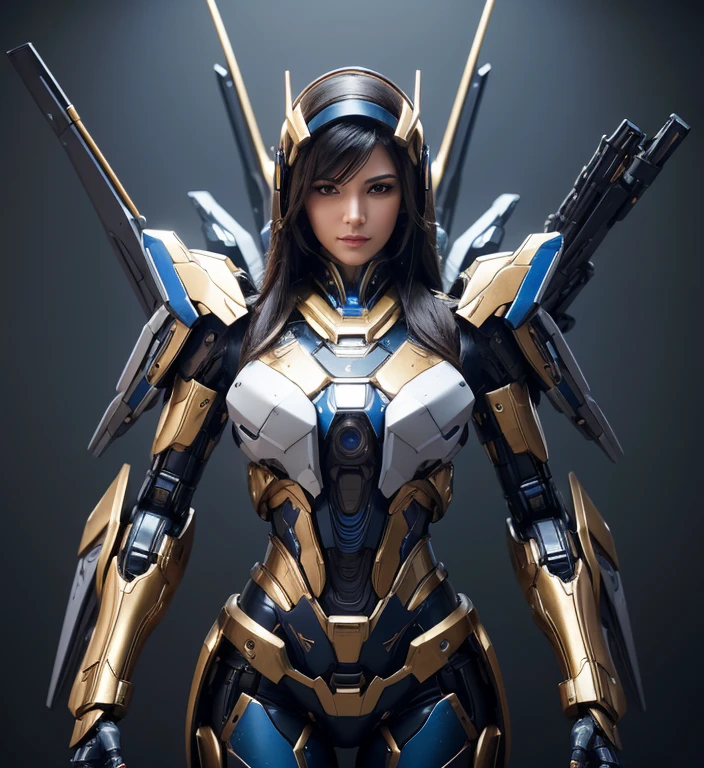 Super detailed, advanced details, high quality, high quality, High resolution, 1080p, hard disk,(pharah),(fareeha・amari),(Mecha Queen),beautiful cyborg woman,Mecha cyborg girl,battle mode,Mecha body girl,she is wearing futuristic pharah mecha,A powerful cyborg woman, sleek and futuristic, with advanced mechanical augmentations that enhance her strength and capabilities.