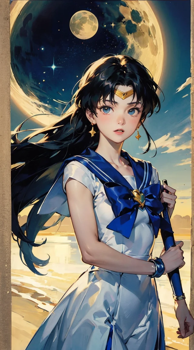 The main character is Usagi Tsukino, a clumsy and seemingly ordinary teenage girl who discovers that she is the reincarnation of Sailor Moon, the legendary warrior of love and justice. Usagi is joined by other Sailor Guardians, including Sailor Mercury, Sailor Mars, Sailor Jupiter, and Sailor Venus, each of whom possesses unique powers and abilities. Together, they fight evil forces, protect the world from various threats, and search for the Moon Princess.