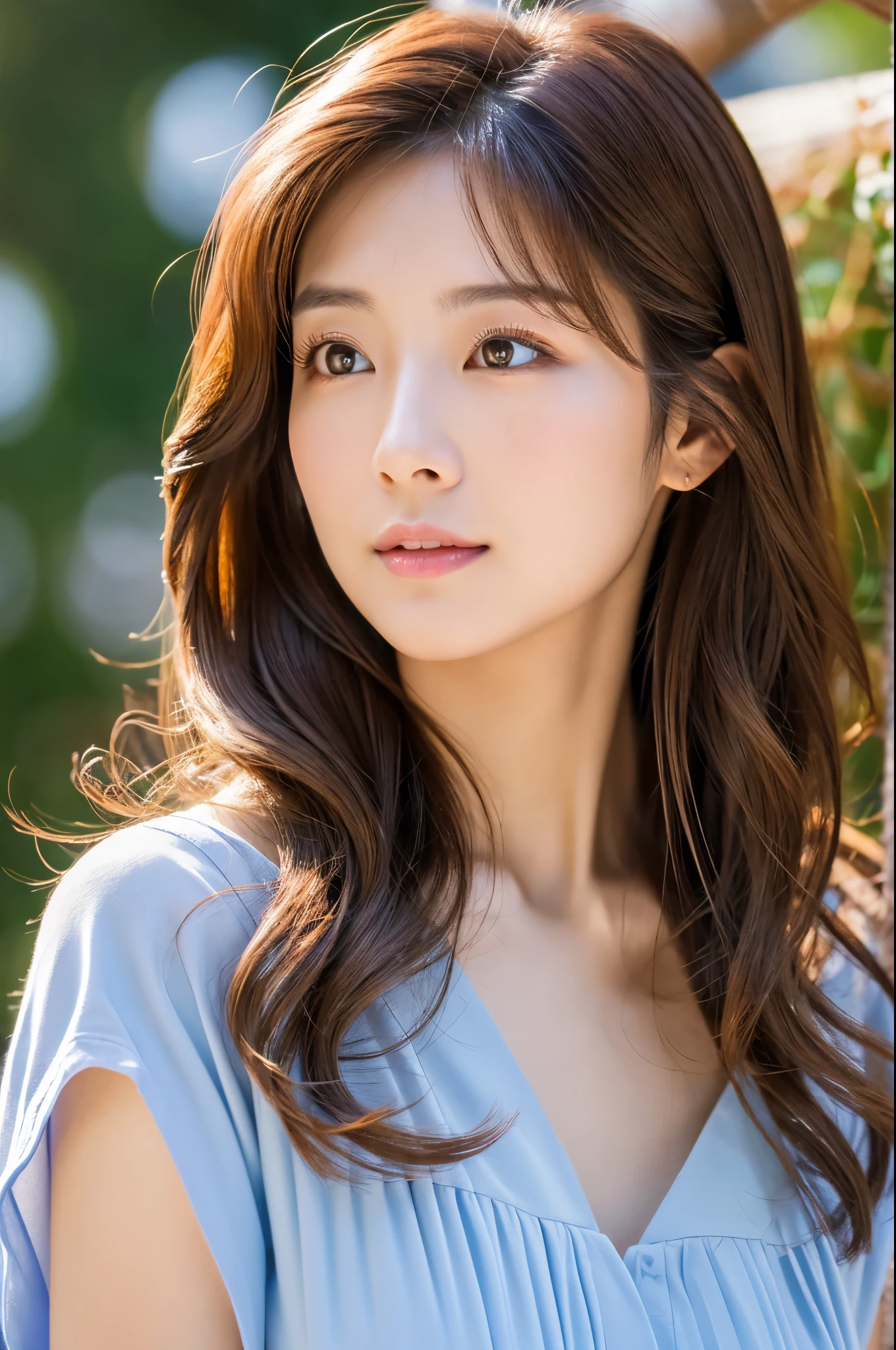 (masterpiece、high resolution、high quality),Mature realistic Japanese woman、29-year-old、So cute、Upper Body、Soft Skin、Perfect Face、Gorgeous long wavy brown hair、(8K resolution、Surreal、Ultra-detailed、high quality)、Doctor&#39;s coat、Perfect female doctor,Sexy beauty、(Big Breasts:1.5)、hospital、