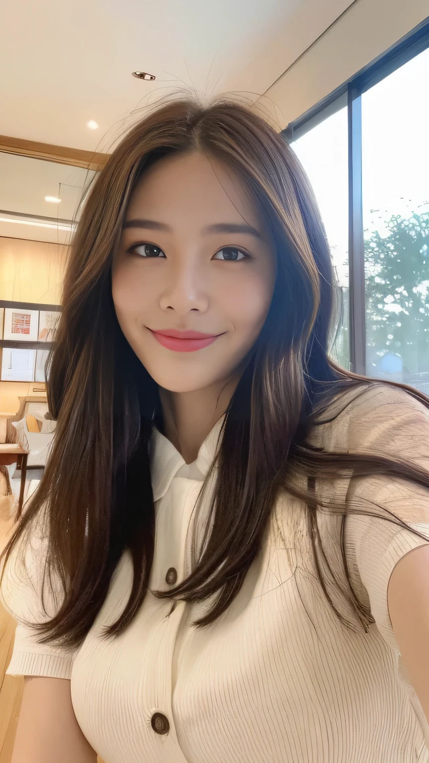seed:2020674263.((Full body angle:1.1)).((highest quality, 8K, masterpiece:1.3)), ((from below:1.1)).concentrated:1.2, Perfect body beauty:1.4, Hips:1.2, ((Delicate Hair)), (Colorful button-through crop shirt :1.1) , ((highest quality、8K、masterpiece:1.3))、1 Girl、A sloppy smile、Esbian all over、Slim face、Big Boobs、Beautiful woman、(Dark Brown Hair)、Long Hair、1.1、Flickering Valley、Detailed eyes、double eyelid、Blurred Background、超Slim face、Smile、Looking down、stroll、