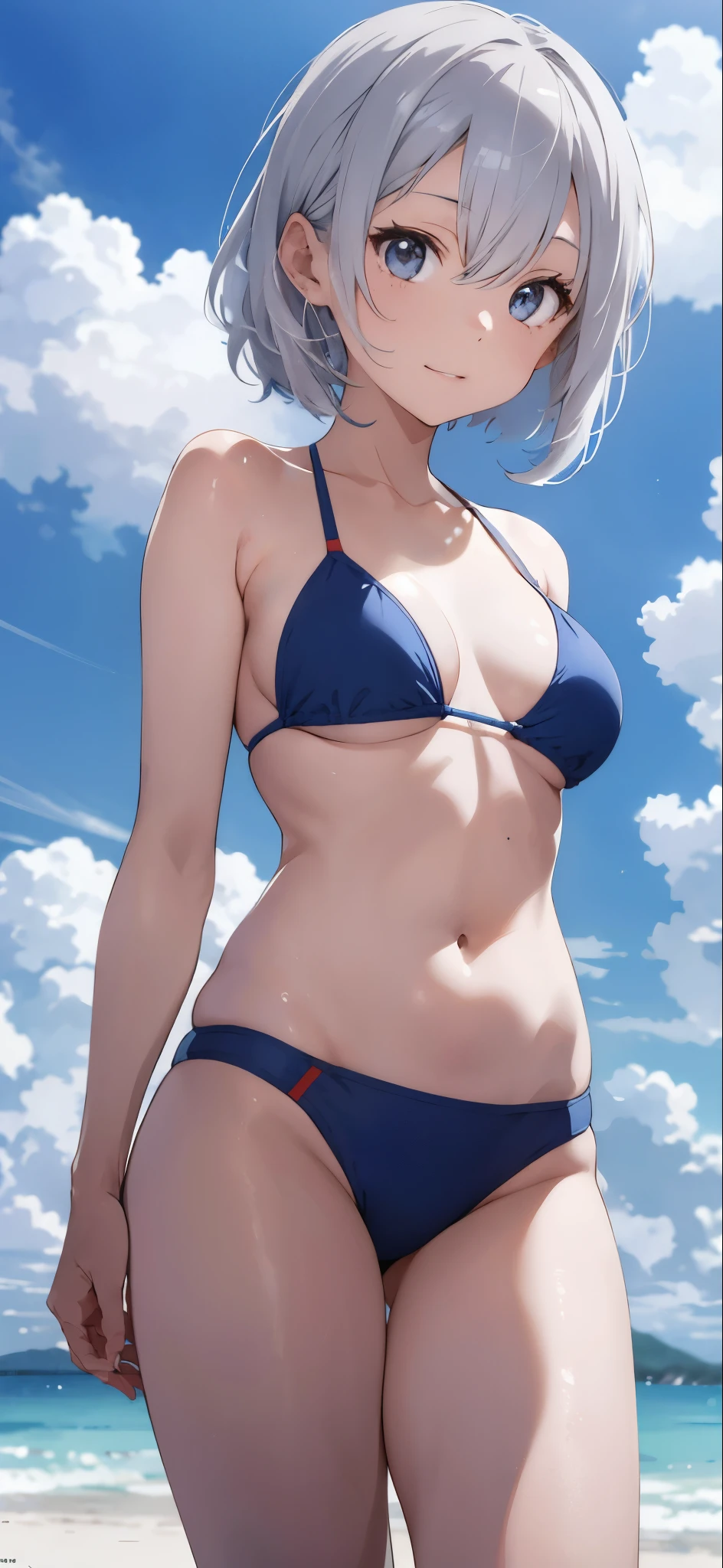 Silver-haired girl drawn in high resolution Japanese anime style、whole body、Women in blue bikinis taking photos on a deserted beach, Bikini Model, , A young and cute gravure idol, Posing together in a bra, Russian and Japanese mix, sakimichan, Asian woman, Wear a swimsuit, that&#39;that&#39;that&#39;that&#39;that&#39;that&#39;that&#39;that&#39;that&#39;that&#39;that&#39;that&#39;It&#39;s hot with the shining sun, Japanese Model, Cute Core, sakimichan hdri, Young Gravure Idol, Chubby