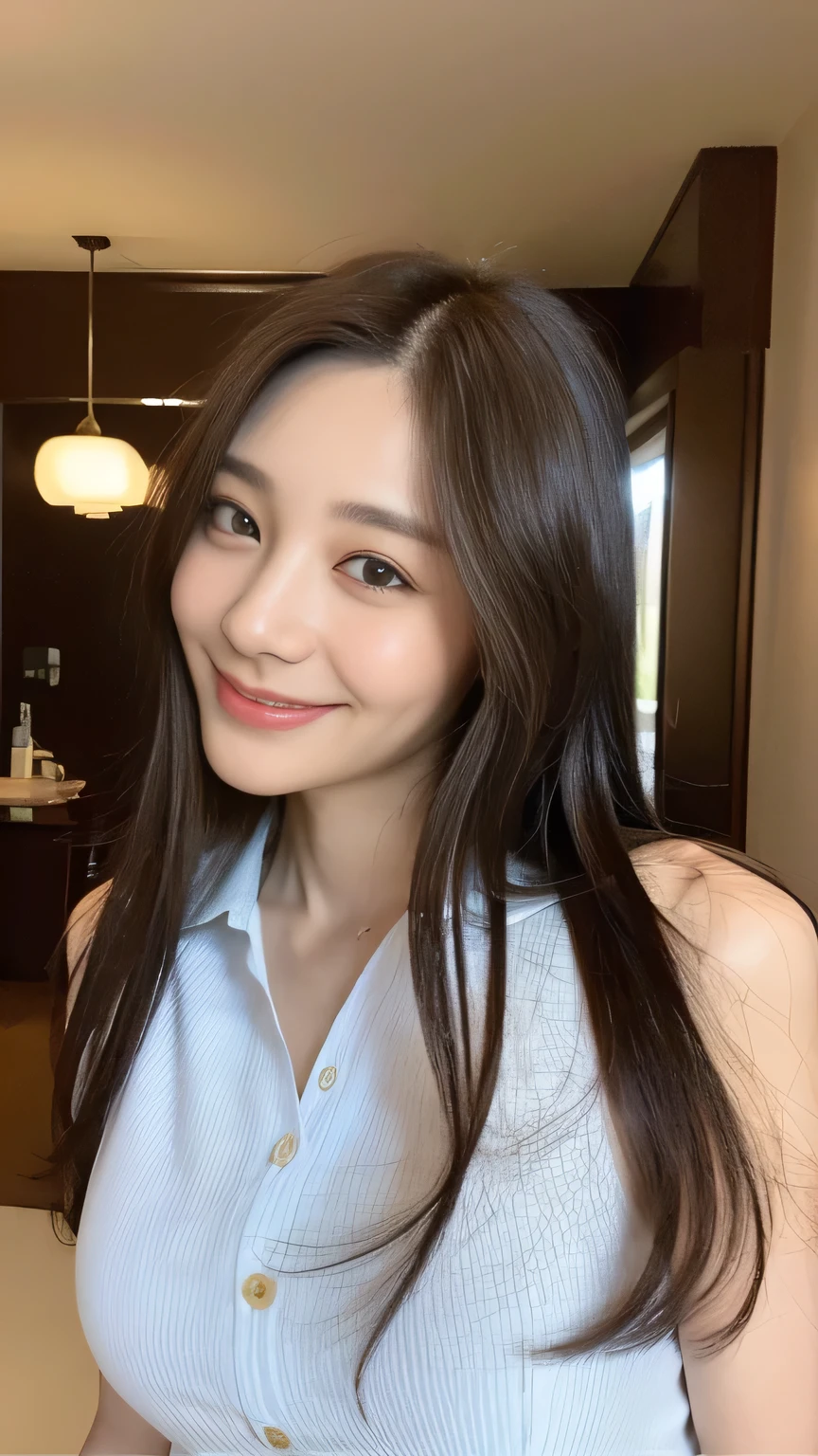 seed:2020674263.((Full body angle:1.1)).((highest quality, 8K, masterpiece:1.3)), ((from below:1.1)).concentrated:1.2, Perfect body beauty:1.4, Hips:1.2, ((Delicate Hair)), (Colorful button-through crop shirt :1.1) , ((highest quality、8K、masterpiece:1.3))、1 Girl、A sloppy smile、Esbian all over、Slim face、Big Boobs、Beautiful woman、(Dark Brown Hair)、Long Hair、1.1、Flickering Valley、Detailed eyes、double eyelid、Blurred Background、超Slim face、Smile、Looking down、stroll、
