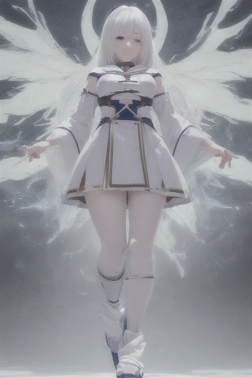 anime girl, (Big smile), (whole body), (white hair), (Hair in one eye:1.2),Enchanting anime girl, Best anime 4K, wallpapers, Attractive anime girl, 4k anime wallpaper, 4K Manga Wallpaper, Detailed digital anime art, Anime Best Girls, Beautiful Anime Girls, Detailed anime artwork, Beautiful and attractive anime women