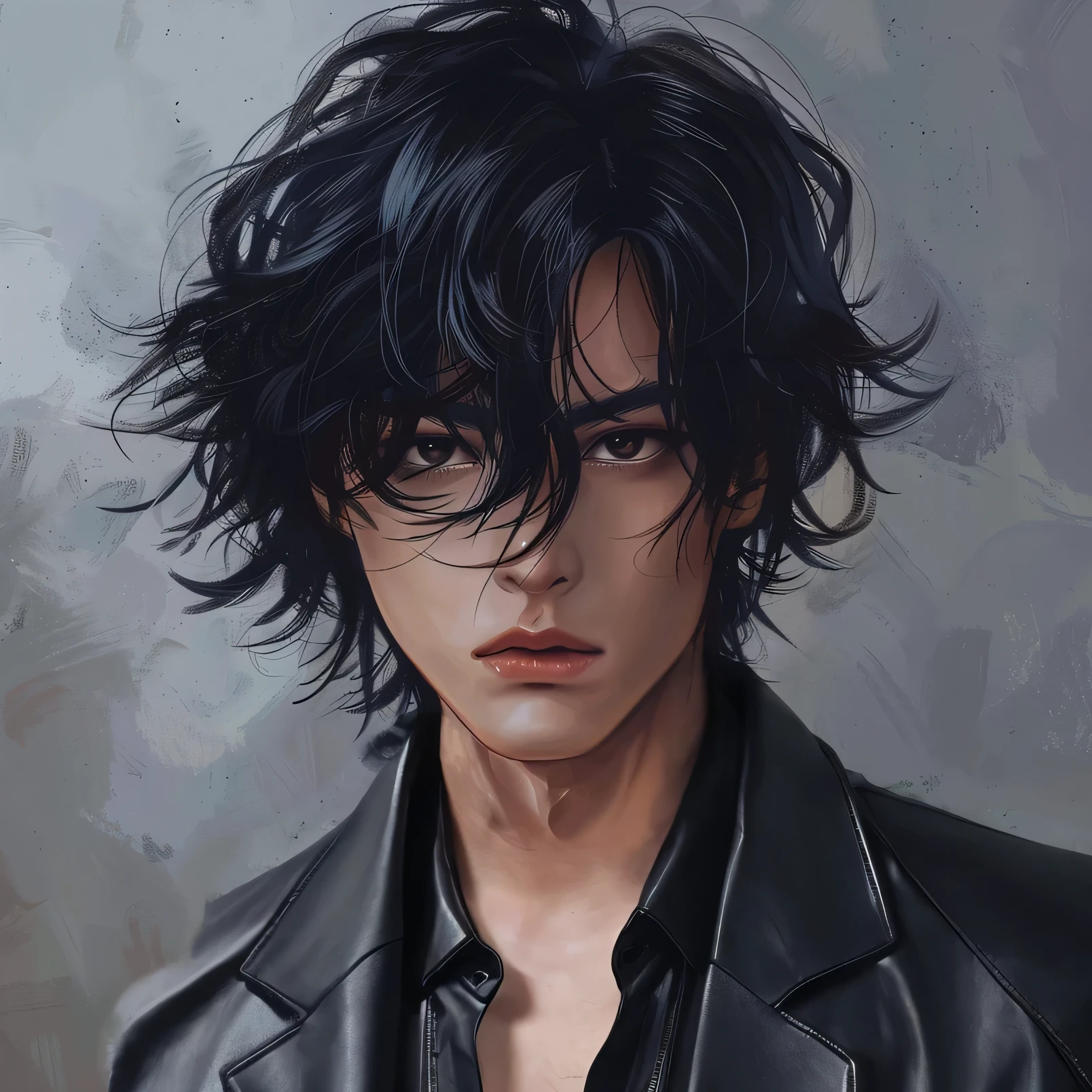 Leather Suit,black