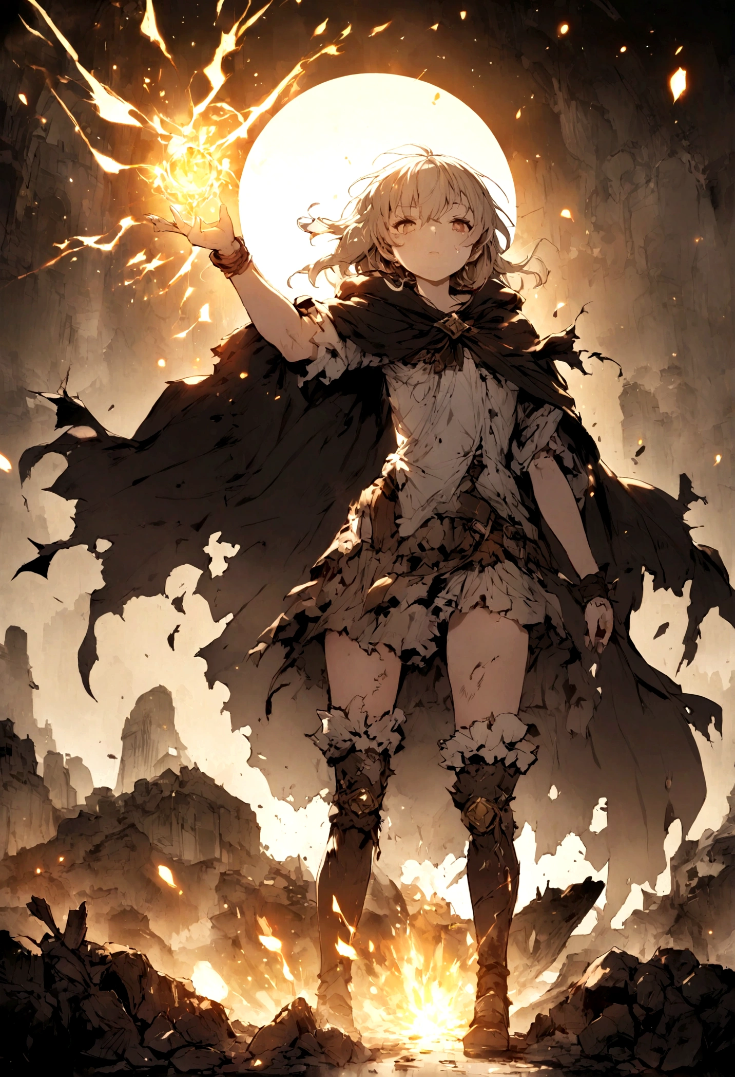 Q version,cloak,damaged