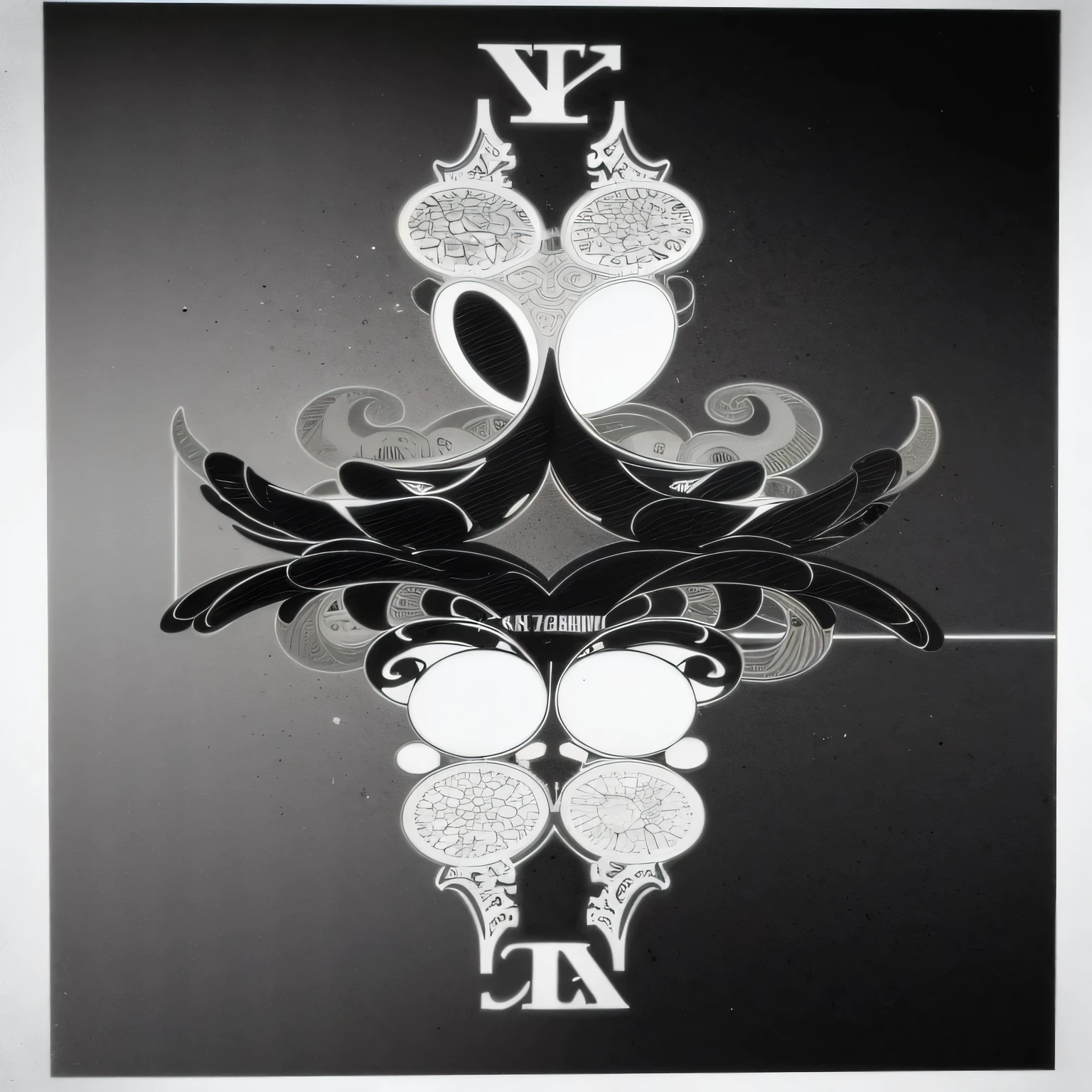a black and white background with letter Y, the image should contain nothing but the letter and a good plain background highlighting the word Y in centre, use black and white color gradients to enhance the picture quality