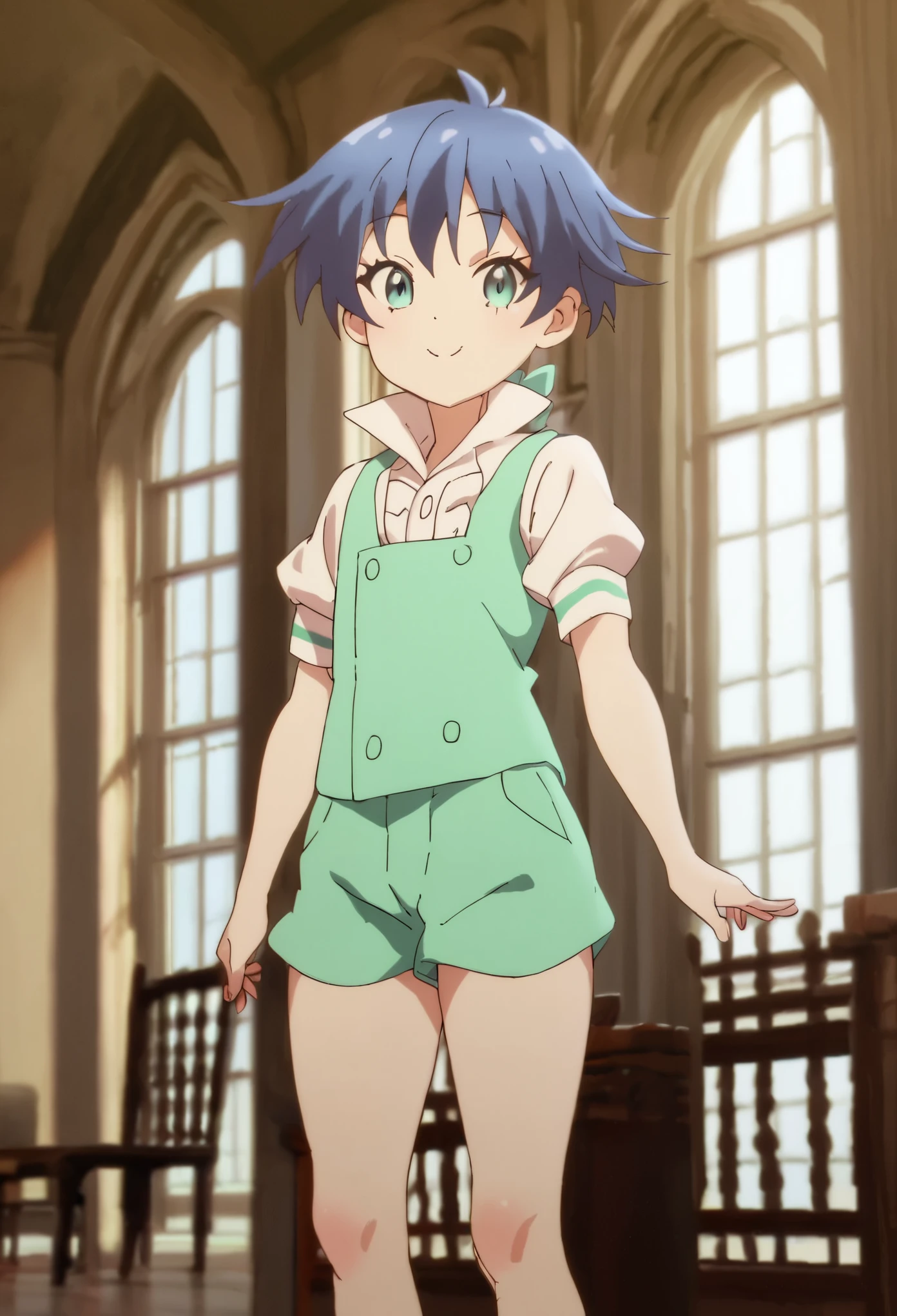 score_9, score_8_up, score_7_up, score_6_up, score_5_up, score_4_up, source_anime,  BREAK
 one small boy,lloyd ,vest, green shorts ,blurry,looking at viewer,male, male focus,  blue hair,
inside, corridors, , vivid colors, petite_body, cute, young,
masterpiece, high quality, very_high_resolution, large_filesize, full color, score_9, score_8_up, score_7_up, score_6_up, score_5_up, score_4_up, source_anime,  BREAK
 