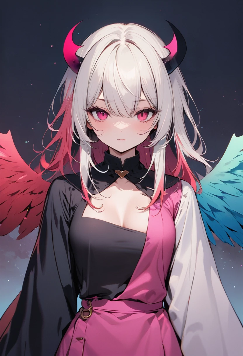 half demon and half angel seamlessly blended