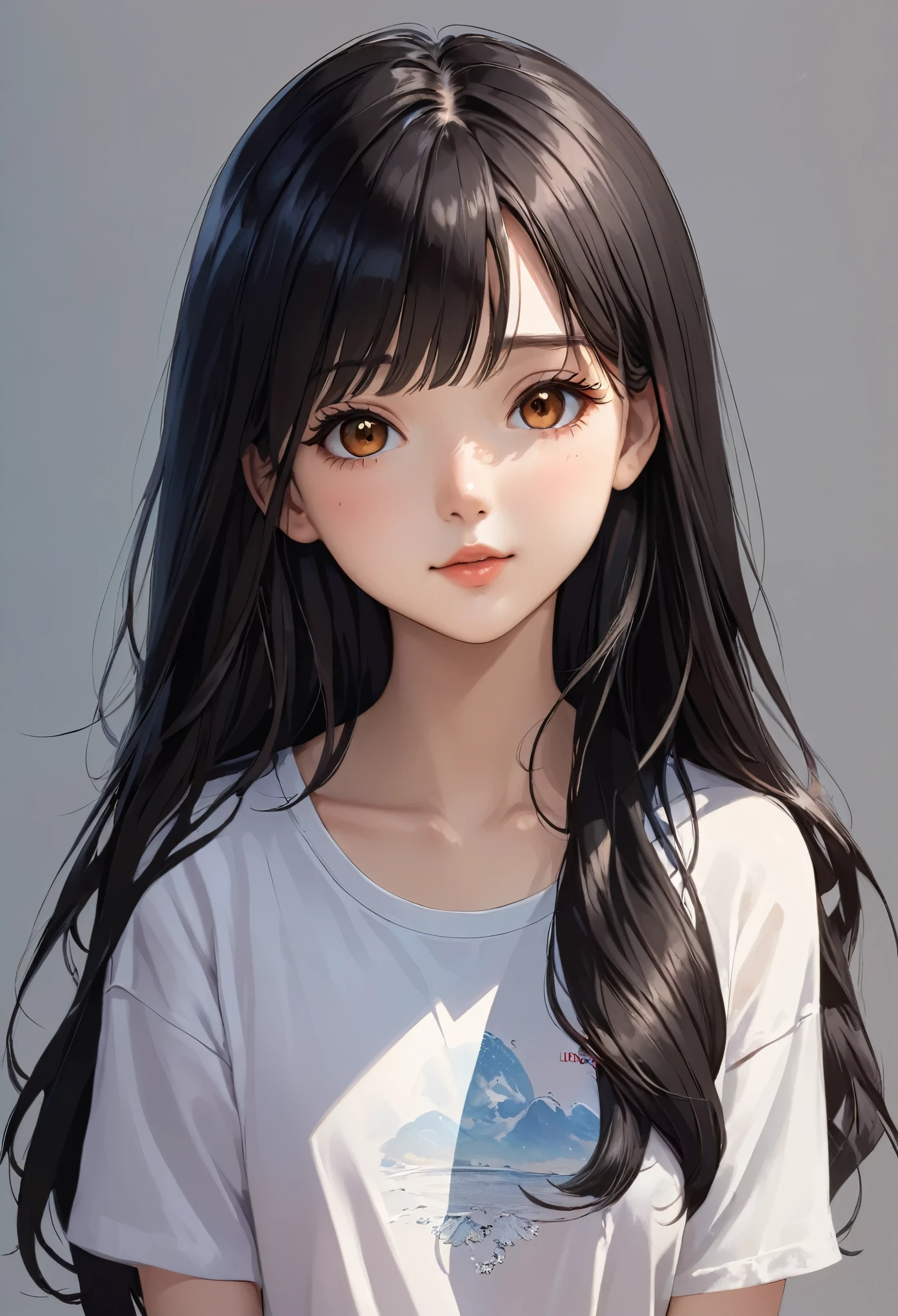 Cute Teenage Girls, Height: about 160cm, Brown eyes,  Long straight black hair, masterpiece, 最high quality, 超high quality, high quality, High resolution, ultla High resolution, Disorganized, 4k, 8K, 16k, Very detailed, Complex, Great shading, High Contrast, Realistic, photo Realistic, RAW Photos, photo shoot, Super detailed illustrations, shortening, Perfect Anatomy, Correct Anatomy, Perfect proportions, Perfect Face, Perfect hands, Perfect Legs, Perfect Fingers