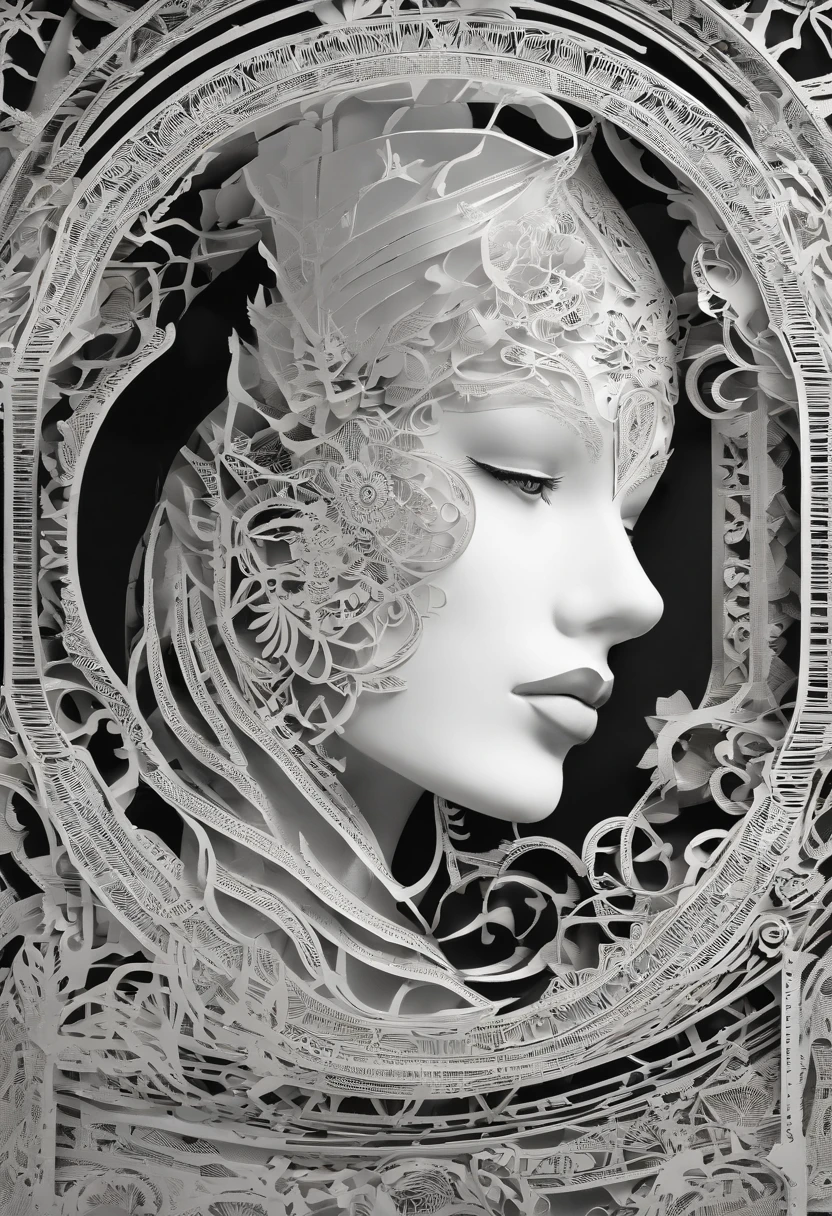 Photo of a humanoid artificial intelligence with natural skin, long, flow, and thick hair, Sharp eyes, Thin and upturned nose, Lip Plumpness, Hourglass figure, Typical clothes and makeup, Intricate details, energetic, vivid, epic, Smooth, Movie, 4k, Backlight, and deep depth of field