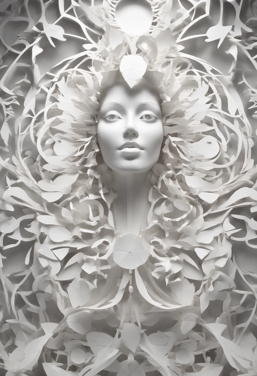 Photo of a humanoid artificial intelligence with natural skin, long, flow, and thick hair, Sharp eyes, Thin and upturned nose, Lip Plumpness, Hourglass figure, Typical clothes and makeup, Intricate details, energetic, vivid, epic, Smooth, Movie, 4k, Backlight, and deep depth of field