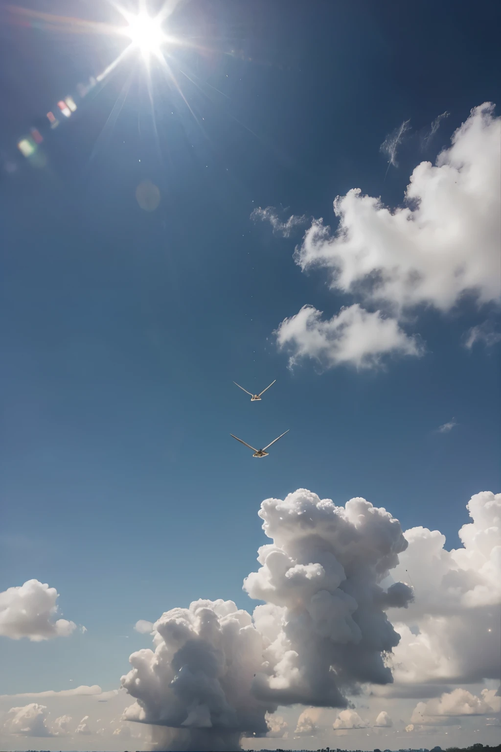 Um feixe de luz brilhante atravessando nuvens escuras, symbolizing hope and divine intervention in times of darkness
