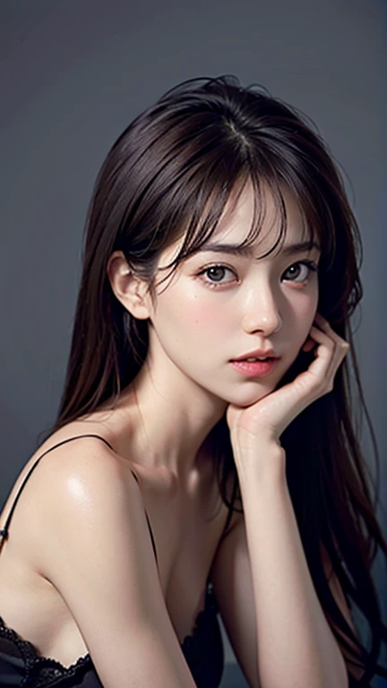 high resolution、Very beautiful woman、（Dasha Taran）、Thoughtful expression、Clear photos、Realistic photos