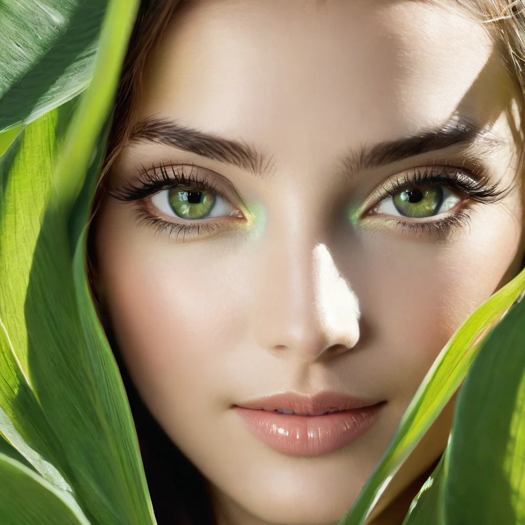 uma linda garota possui uma aura radiante e calorosa que imediatamente cativa aqueles ao seu redor. Seus olhos, da cor de um verde florestal profundo e encantador, They are windows to a soul that reflects kindness, intelligence and a touch of playful curiosity. Framing her face is a cascade of brown waves that dance in the sunlight., casting a soft, natural glow. Her features are gracefully balanced - a nose that adds character without overshadowing her other delicate features, and lips that curve into a gentle smile, inviting and genuine. There's an air of confidence in the way she carries herself, but it is tempered with humility, making your presence strong and accessible. In addition to his physical attributes, Your inner beauty shines through your actions and personality. Ela exala uma positividade contagiante, sempre pronta com uma palavra gentil ou um gesto reconfortante. Your laugh is a melodic symphony that echoes joy and warmth, creating a magnetic charm that draws people towards you