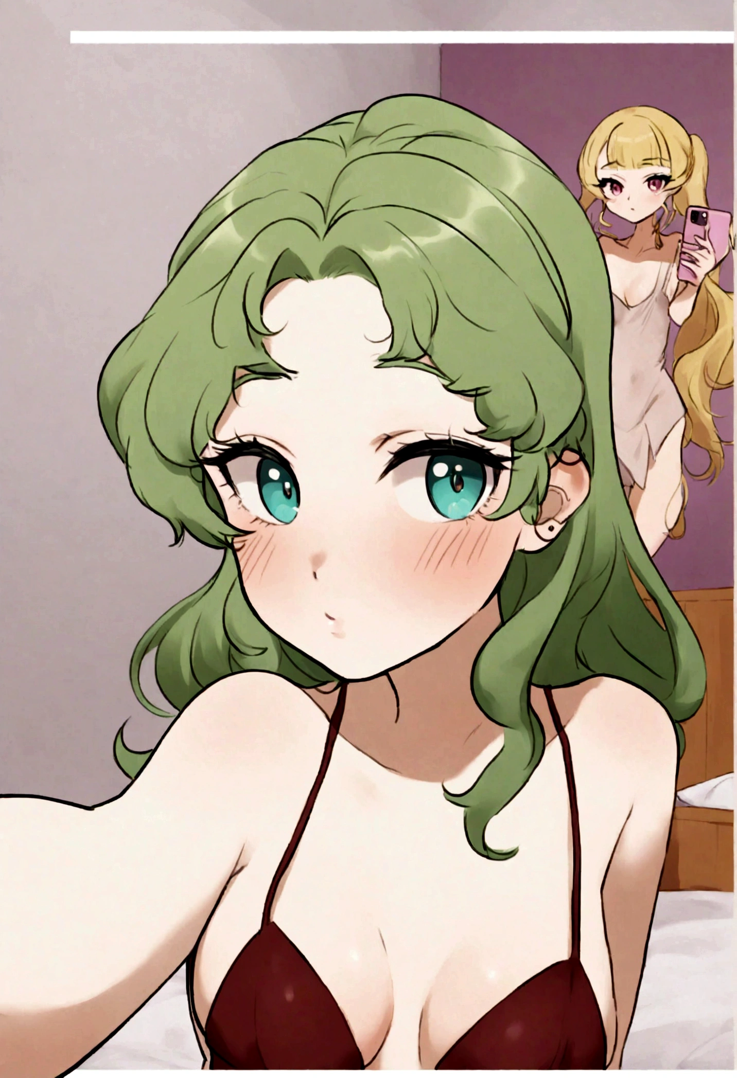 Arafed femme nue nue, pas de vêtements, fille y aux yeux bleu, Portrait de Sophie Mudd, cheveux blonds et grands yeux, au club, Selfie d'une jeune femme, Augen dans la chambre, violette myers, sans maquillage, maquillage naturel, Regarder directement dans la caméra, Visage avec Artgram, maquillage subtil, superbe photo de tout le ans la chambre, clivage, se