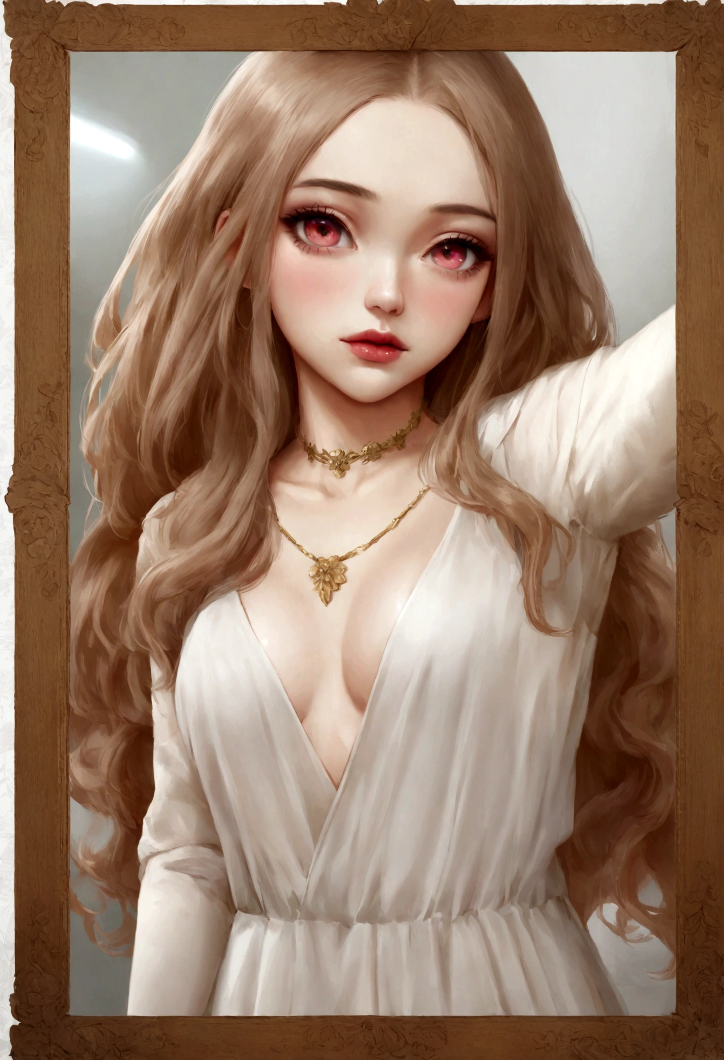femme arafée à la salle de sport portant des vêtements de sport et un collier, fille sexy aux yeux verts, Portrait de Sophie Mudd, cheveux bruns et grands yeux, selfie d'une jeune femme, Yeux de chambre, violette myers, sans maquillage, maquillage naturel, regarder directement la caméra, visage avec artgram, maquillage subtil, stunning Tout le corps shot, yeux verts perçants, bel angle, pose attrayante, Jolie fille, pose sexy, Tout le corps picture, Tout le corps, Tout le corps shoot, porter une jupe grise et des bottes, realiste