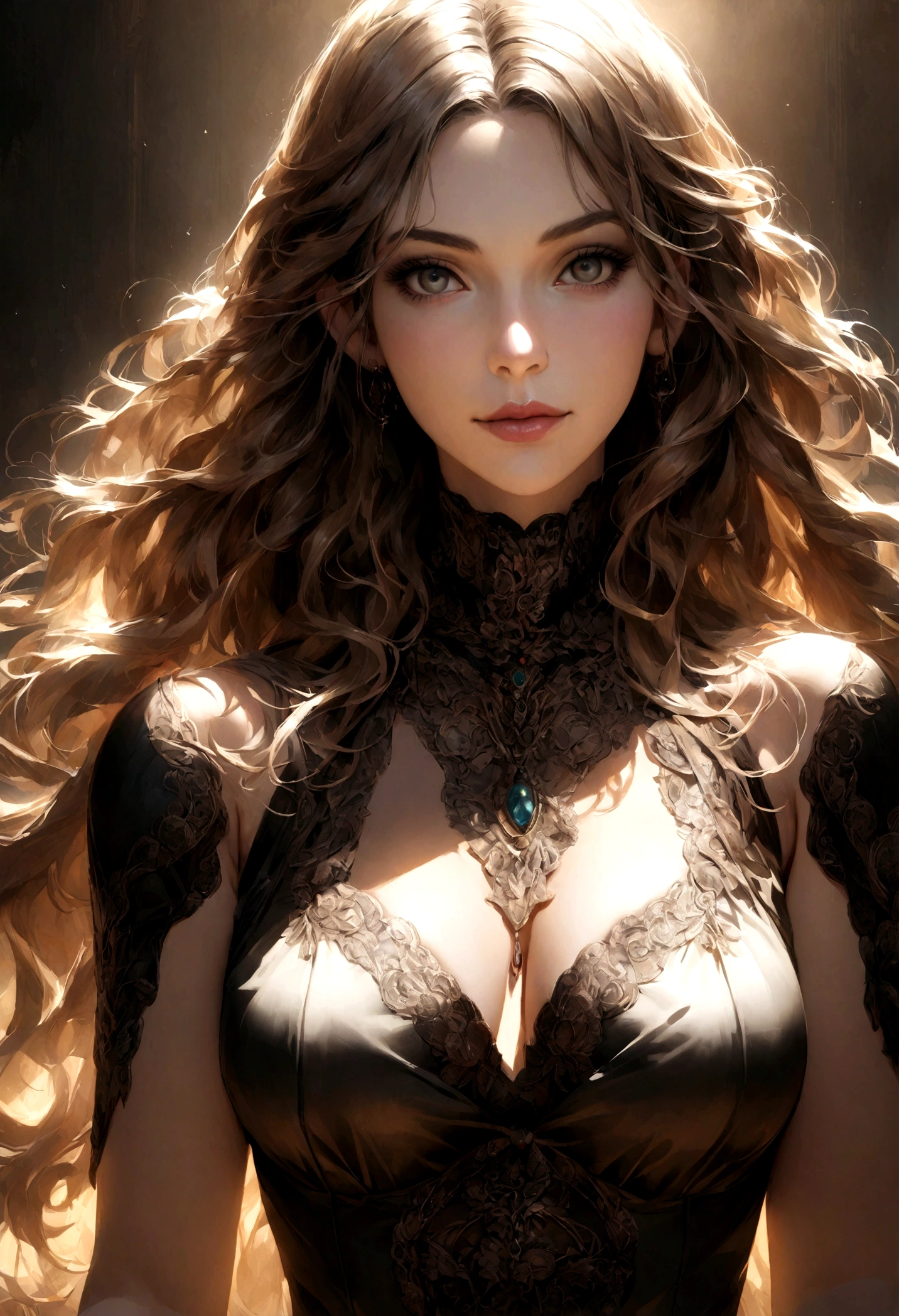 ultra realistic woman of super sexy Italian type