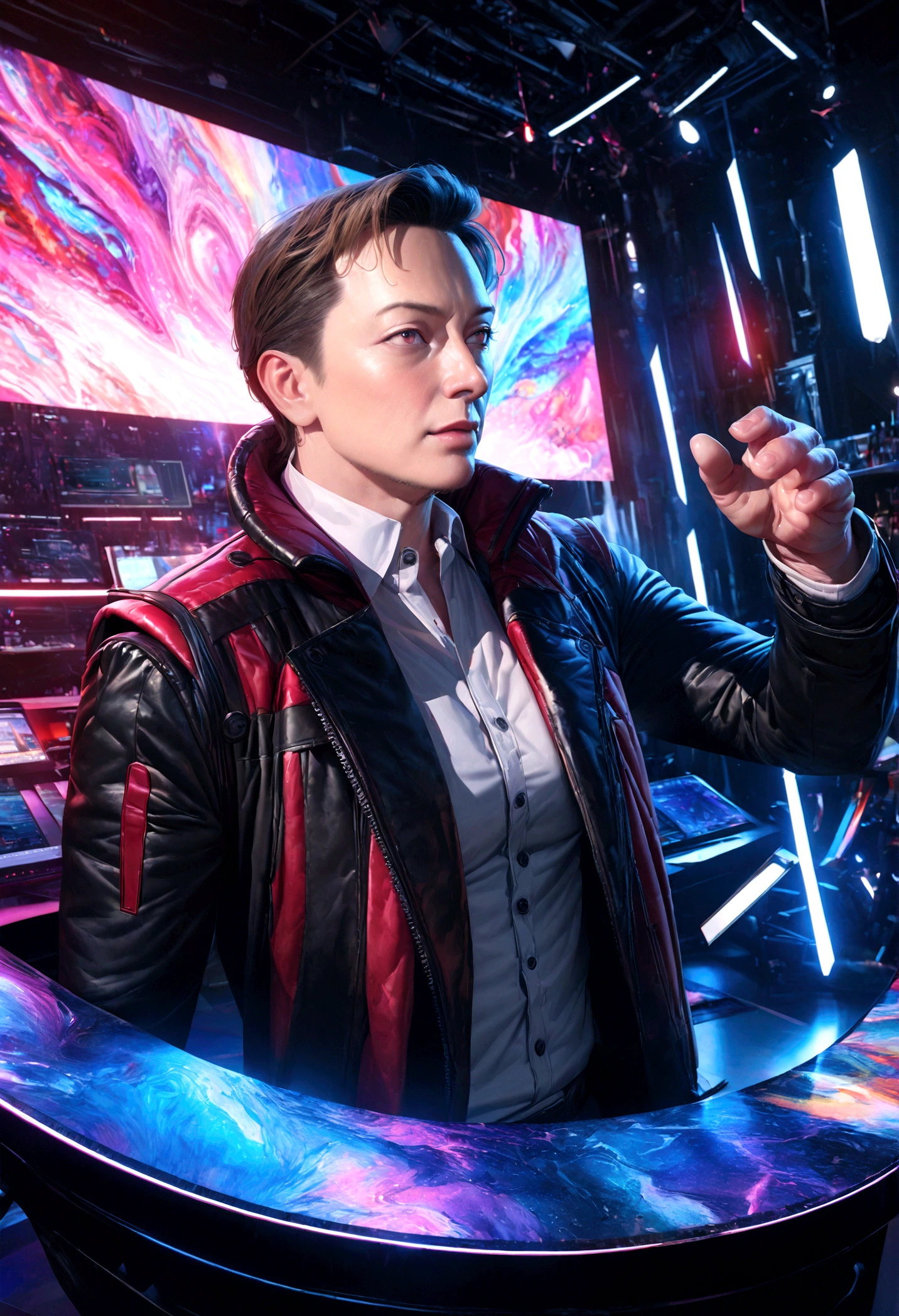 elon musk, anime style, highly detailed, genius businessman, innovative entrepreneur, futuristic technologist, colorful image, bright image, photorealistic, 8k, ultra-detailed, cinematic lighting, dramatic lighting, vibrant colors, masterpiece, studio lighting, hyper realistic, digital painting
