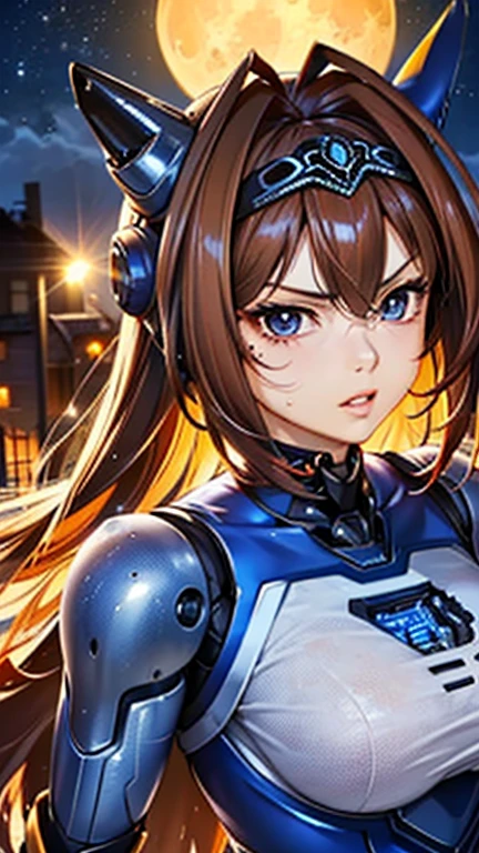 A girl is posing for a photo,pretty girl,Enchanting girl,Anime Girls,
(((One Girl,Baby Face,************))),

Daiwa Scarlet(umamusume)、(((Blue Cyber Suit:1.4),(Large blue headgear:1.4),Blue headband)), ((cyborg、Robot Girl:1.4))、
(Hair blowing in the wind、Very long hair),
BREAK 

(Beautiful Hair,Shiny Hair),
(Expression of fine eyes,Beautiful and delicate eyes,Sparkling eyes,Eye Reflexes),
(double eyelid,Long eyelashes),
(Beautiful Nose,Thin Nose),
(Glossy lips,Beautiful Lips,Thick lips),
(Symmetrical facial features,Perfect Face),(((Detailed skin,Oily skin,Textured skin,Beautiful Skin))),
break 

(Serious expression、Glaring),
 ((night、full moon、SF World、Ruined City:1.4, ruins:1.4)),((punch:1.4、Look ahead、Upper Body Shot:1.4)),
break 

(((highest quality)),((masterpiece)),((Very detailed))),((High resolution),(8k),(16k,1080p),(Anime 2D Rendering)),(Anatomically correct),
((Realistic)), (The best CG),Highly detailed art,CG illustration,
