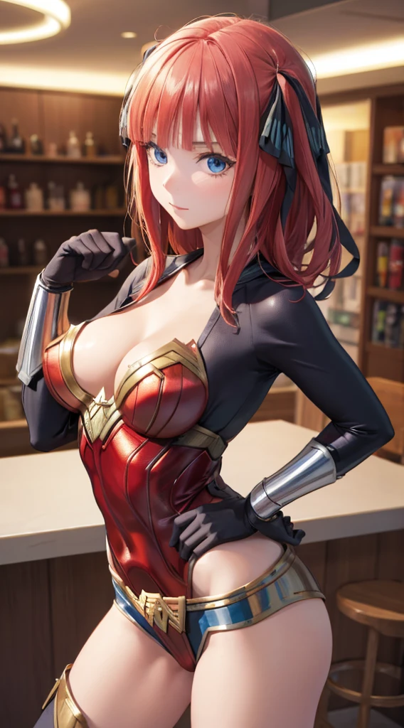 Nino Nakano, Detailed Hands, Sexy Pose, Wonder Woman Costume, War Zone