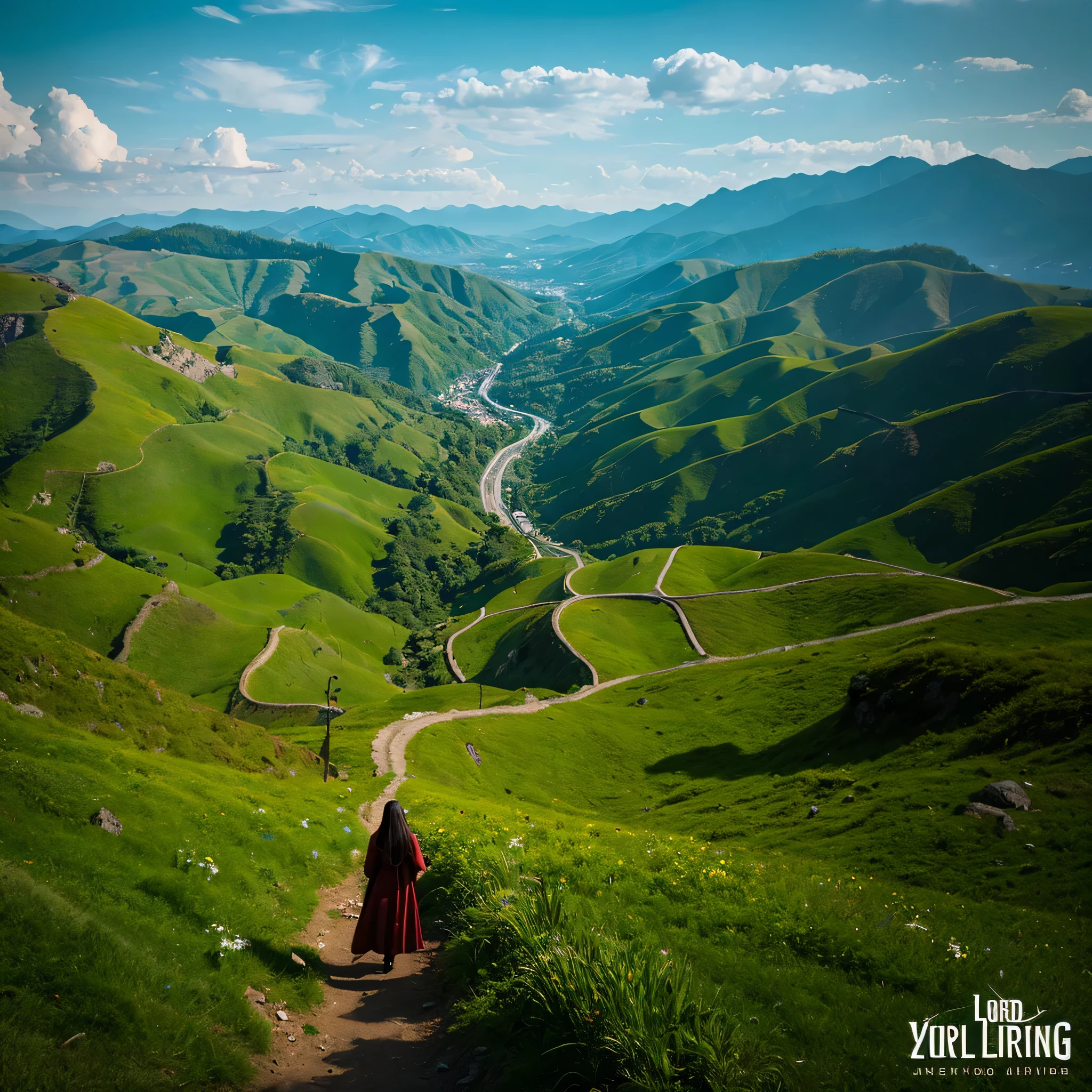 Lord of the ring cinematic hills and valleys view with 16 ke resolution