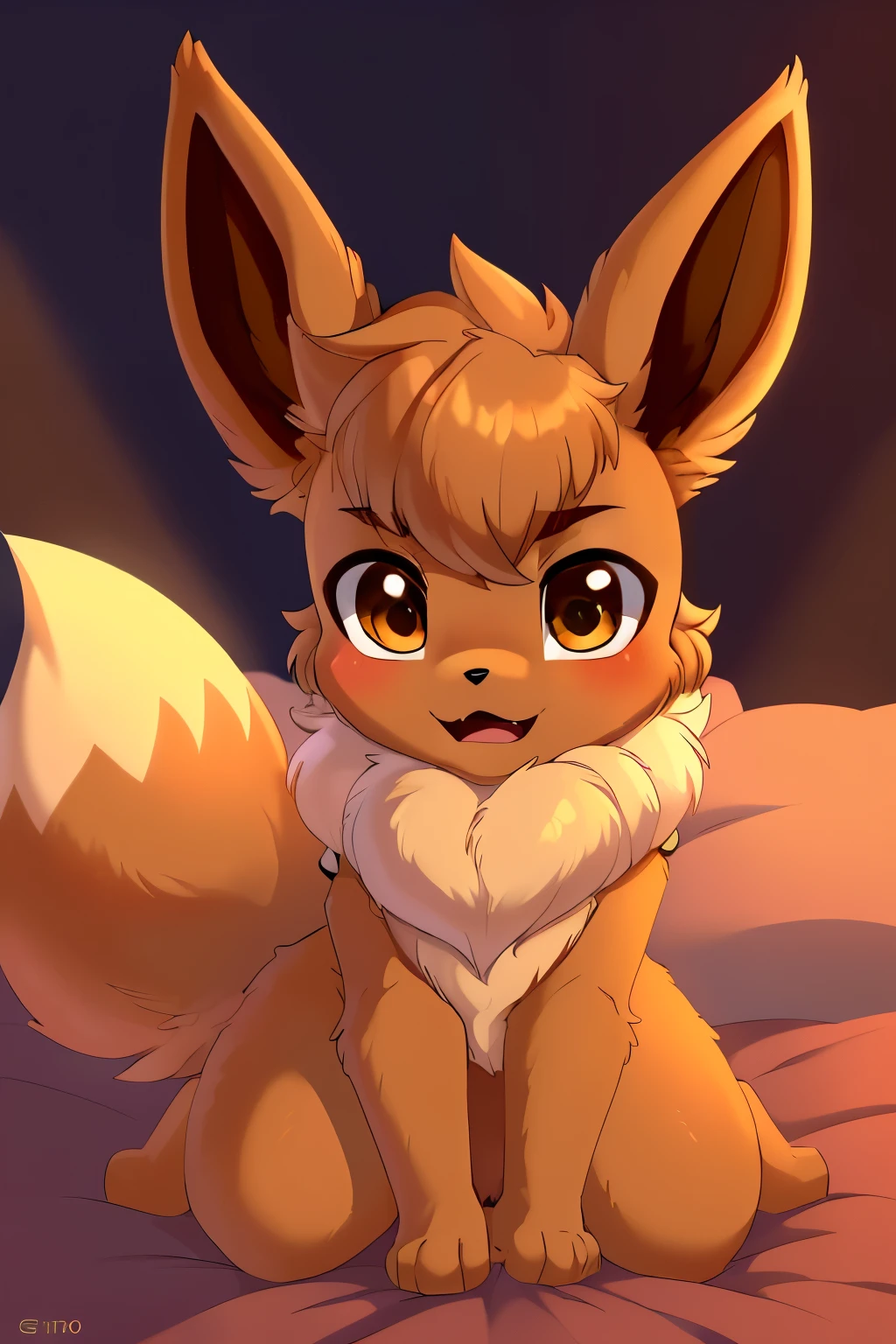 Eevee,Seios pequenos, sedutor