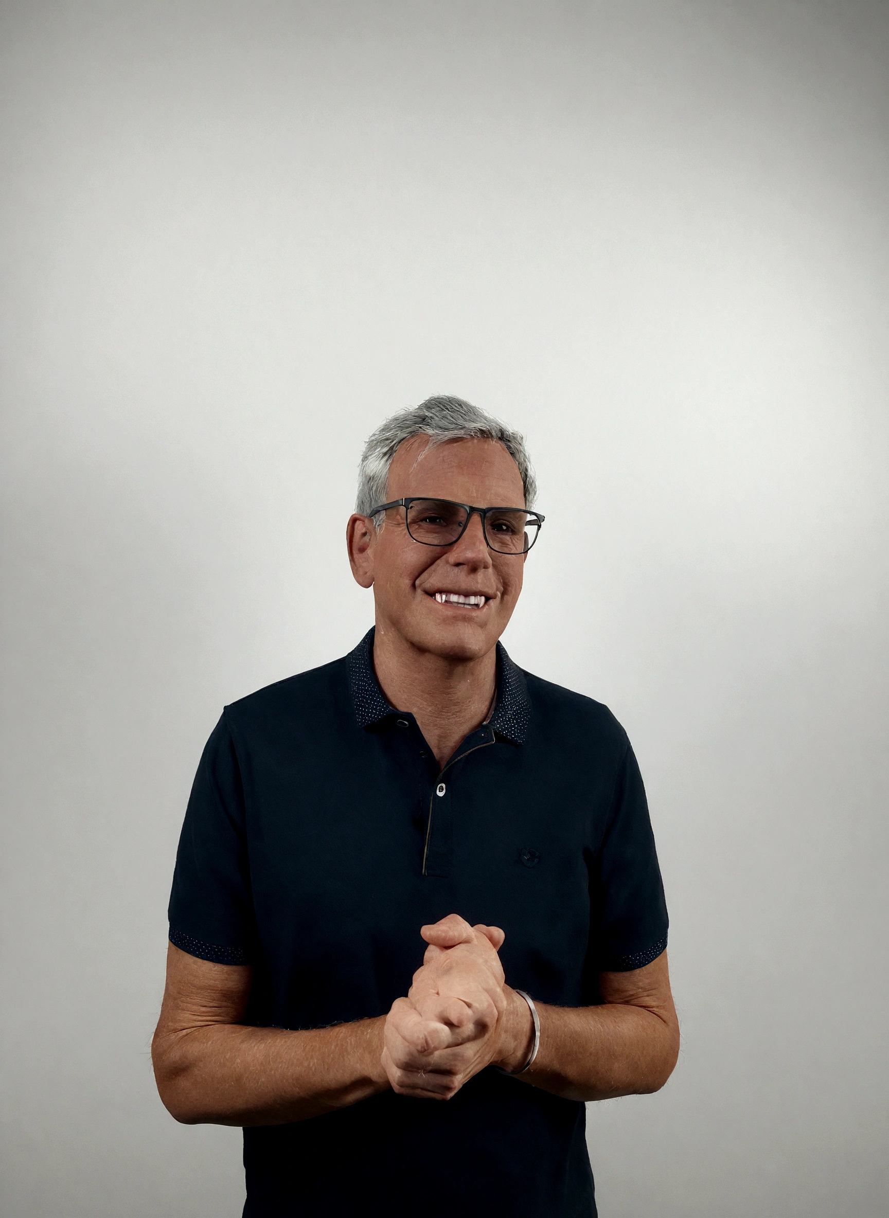 Cartoon character of a man in black glasses and blue shirt, animation character, Caractere estilizado, animation style rendering, 3D estilizado, Arnold Maya rendering, Stylized 3D rendering, toon render screenshot, Personagem 3D, Personagem 3D, Stylized 3D rendering, 3D character rendering, personagem de desenho animado, Personagem de close up, Pose de personagem, (Estilo Pixar) (parte mestre:1.2) (Bokeh) (melhor qualidade) (pele detalhada) (textura detalhada) (8K) (argila) (cinematic lighting) (sharp focus