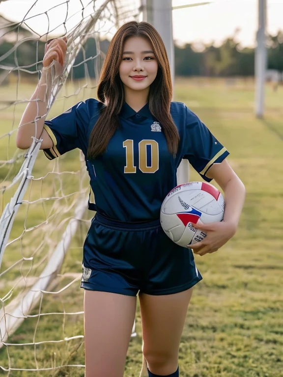 ภาพระยะใกล้ของผู้หญิงponytail, Korean symmetrical face, Woman wearing a volleyball shirt expensive silk, dark black, Thai anime girl, Chest size 36 inches, beautiful south  ponytail,) long, Flowing hair, ponytail, beautiful young, bright and sparkling, beautiful south korean women, Tzuyu from two times, 