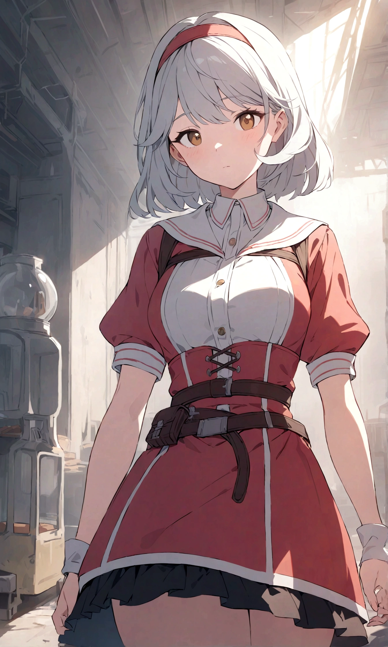 I need a sprite of a waist-high girl for conversations with different emotions for a game on the theme of fallout 4
