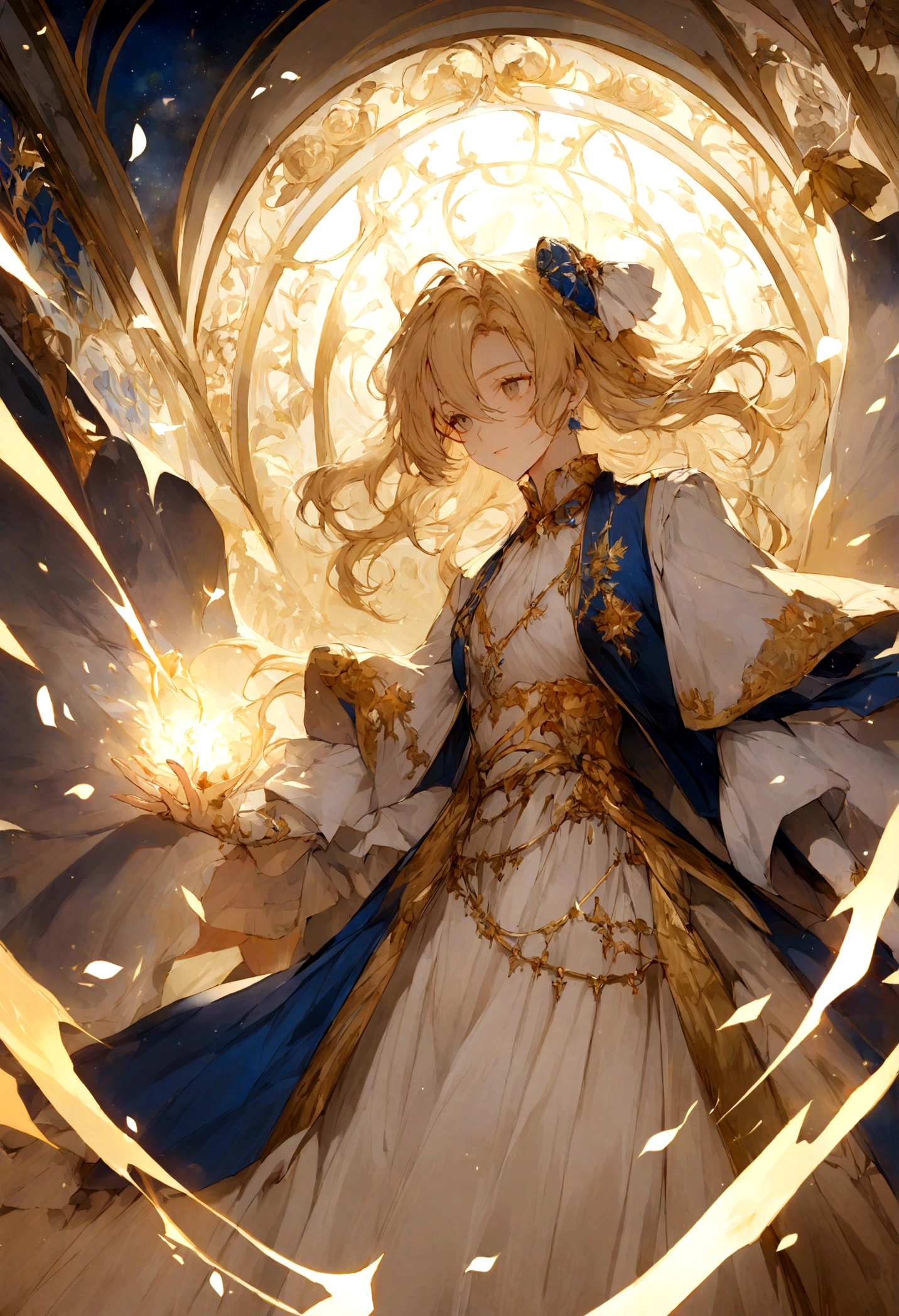 ange qui monte au ciel dans un ciel pure et rayonnante 