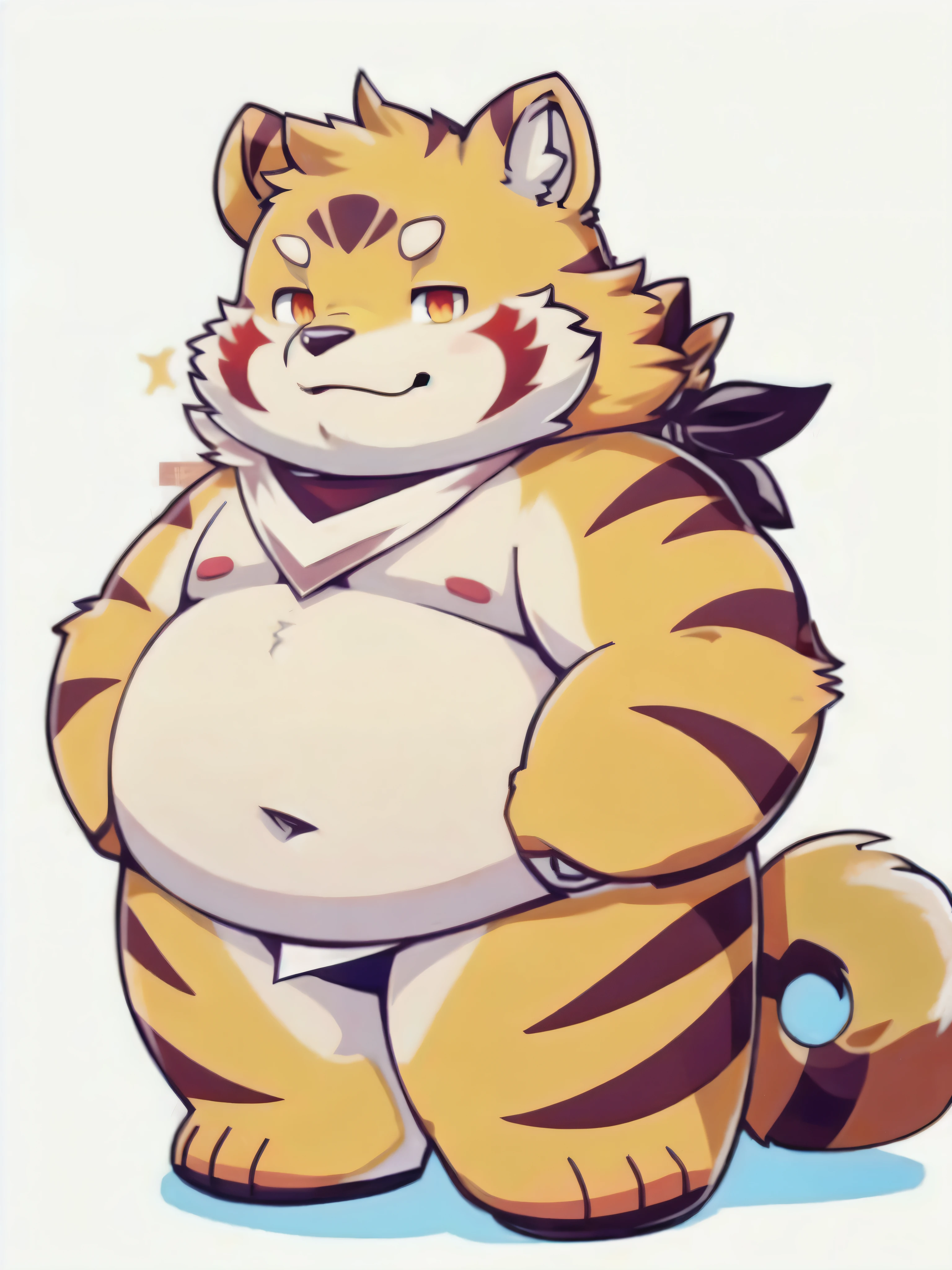 (masterpiece, best quality:1.2), fanqiuhu,furry,overweight