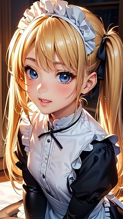 A girl is posing for a photo,pretty girl,Enchanting girl,Anime Girls,
(((One Girl,16 years oack maid outfit)、(Black Pantyhose、Dark brown long boots)、(White gloves)),
((Blonde)、Twin tails),(Drooping eyes,blue eyes),(Small breasts),
BREAK
(Beautiful Hair,Shiny Hair),
(Expression of fine eyes,Beautiful and delicate eyes,Sparkling eyes,Eye Reflexes),
(double eyelid,Long eyelashes),
(Beautiful Nose,Thin Nose),
(Glossy lips,Beautiful Lips,Thick lips),
(Symmetrical facial features,Perfect Face),(((Detailed skin,Oily skin,Textured skin,Beautiful Skin))),
break
(Big smile、Embarrassed),
((noon、Study)),((Crossing your legs、Back view, Angle from below、Upper Body Shot)),
break
(((highest quality)),((masterpiece)),((Very detailed))),((High resolution),(8k),(16k,1080p),(Anime 2D Rendering)),(Anatomically correct),
((Realistic)), (The best CG),Highly detailed art,CG illustration,