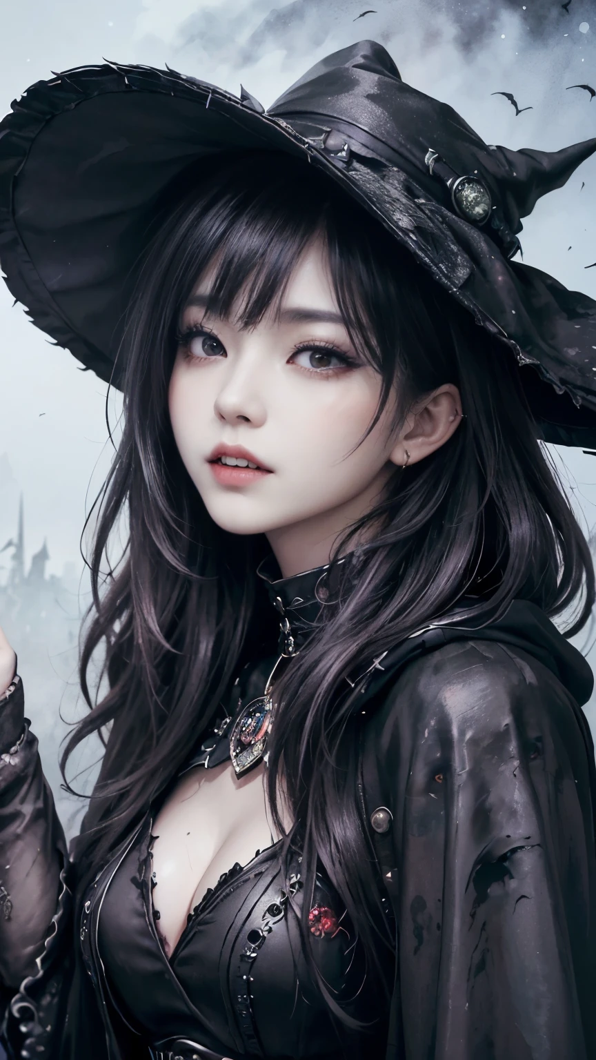(highest quality,High resolution:1.2),(dark,Threatening:1.1),(Regrettably:1.1), (devilのテーマ:1.5),(dark horror theme:1.5),(Thriller:1.5),(Inspiration from Stephen King:1.5),(Dark fantasy:1.5), (Ink and watercolor:1.5), (black and white color:1.5), (Ominous Landscapes:1.5),(Countless stars fly away:1.5),(Ruined:1.5),(Ruined village:1.5),(1800s:1.5), (Ruined theme:1.5),(There&#39;s a lot of dust flying up there:1.5),(puddle:1.5),(Dirt roads:1.5),(Absurd:1.5),(wonderful:1.5),(highest quality:1.5),(masterpiece:1.5),full length,Qu美術z Lepidolite Woman in a Red Dress, (Powerful figures:1.1、Big Breasts、Glasses) 、 ((((Round Glasses)))),(((Big Breasts)))、,(((Twisted corners,Fiery crown:1.1 Nicola Samori,Wangechi Mutu))),prime color,Urban,Very detailed,masterpiece,Intricate details,Faded,eyes Very detailed, Eye for details,4K resolution,to be born, Nikon Z9,Scary Town,full length,evil ghost, Winnie the Pooh Rainbow,Intricate details,Very detailedな, Realistic,, 暗くてSpooky atmosphere,  Spiritual Beings, Hauntingly beautiful, Ghostly figures, Swirling Mist, Supernatural existence, devilの本質, Shadowのような形, Spooky whispers, Ominous Aura, HeArt of a Goth Maiden, Very dark shade.Her Eyes, Like dazzling fur in a starless haze,A symphony of despair in their eyes.Her Mogul Snaps, Mysterious Cemetery,Think about it, The source of her sadness.Black hair swaying in the moonlight,She weaves despair into her dreams.oh, Her Soul, Shadow&#39;Embrace,
Take me to space.At each step of the Kelhudelgoring, She summons darkness,Dance of the Void, (Beautiful vampire high-ranking wizard: 1.7), (2つのthick, length, Sharp vampire teeth protruding from lips: 1.7), (Wizard wearing black hat: 1.6), (An intricately decorated jet-black cloak: 1.6), (Delicately decorated cloak, although it is damaged: 1.5), Hypermaximalist,  Breathtaking oil paintings, 超Realisticな, Ultra-realistic digital illustrations that mimic the style of oil paintings, アレックス・グレイのサイケデリックな先見の明のある芸術とHRギーガーのto be born体力学的テーマの美学をシームレスに融合. wonderful構成,  (devil,Satan,Lucifer:1.1),(devilish:1.1),(Red eyes glow:1.6)、(Red glowing eyes,Sharp teeth:1.1),(Black wings,thick:1.1),(hellish landscape:1.1),(fire,sulfur:1.1),(Threatening atmosphere:1.1),(dark shadows,Threatening presence:1.1),(Unlucky Clouds,Stormy Skies:1.1),(dark,Spooky atmosphere:1.1),(Aura of misfortune,Evil energy:1.1),(dark aura,cigarette:1.1),(Extreme heat,Burning Flames:1.1),(Nightmare Visions:1.1),(Predicting the end:1.1),(Whispers of misfortune,devilish laughter:1.1),(Cry of pain,echoing screams:1.1),(Bad luck symbol,Ancient runes:1.1),(Mysterious Relic,dark 美術ifacts:1.1),(Infernal Ritual,Ritual sacrifice:1.1),(devilish minions,creatures of darkness:1.1),(Desolate wilderness:1.1),(University of the Soul,Suffering Soul:1.1),(Eternal Ruin,A hopeless existence:1.1),  廃棄メカの背景にShadow響を受けた. Art created by Craig Mullins, Necrostyle., Detailed Description, Futuristic sci-fi scene. Focus on SF concept art, Vivid colors and sharp focus. 