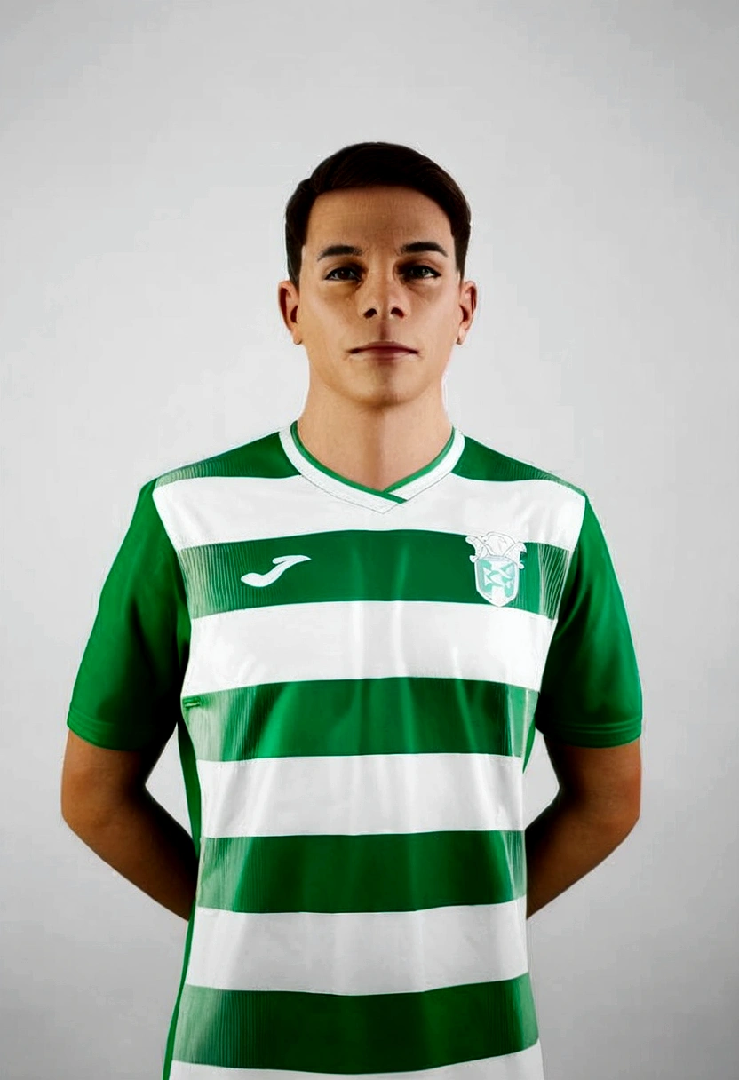 personagem dos desenhos animados de um jovem 16 anos, com olhos castanhos, ança football club football equipment, animation character, Caractere estilizado, animation style rendering, 3D estilizado, Arnold Maya rendering, Stylized 3D rendering, toon render screenshot, Personagem 3D, Personagem 3D, Stylized 3D rendering, 3D character rendering, personagem de desenho animado, Personagem de close up, Pose de personagem, (Estilo Pixar) (parte mestre:1.2) (Bokeh) (melhor qualidade) (pele detalhada) (textura detalhada) (8K) (argila) (cinematic lighting) (sharp focus