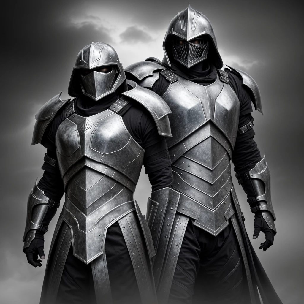powerful big armor
masterpiece, highly detailed 8k photorealistic raw photography, best quality, low lighting and shadows a man with spectral armor of black and white tones, surrounded by a mysterious and enigmatic aura, spectral background, white eyes, white fire comes out of his armor, black and white fire comes out around the armor, the armor is black and white , the background is an abyss with color, the armor is wearing a long tunic, the armor is large and burly
