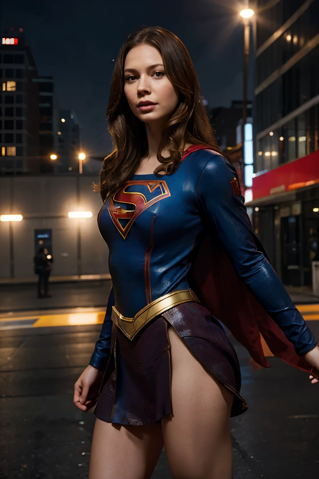 Supergirl, Rebecca Ferguson, hyper realistic 