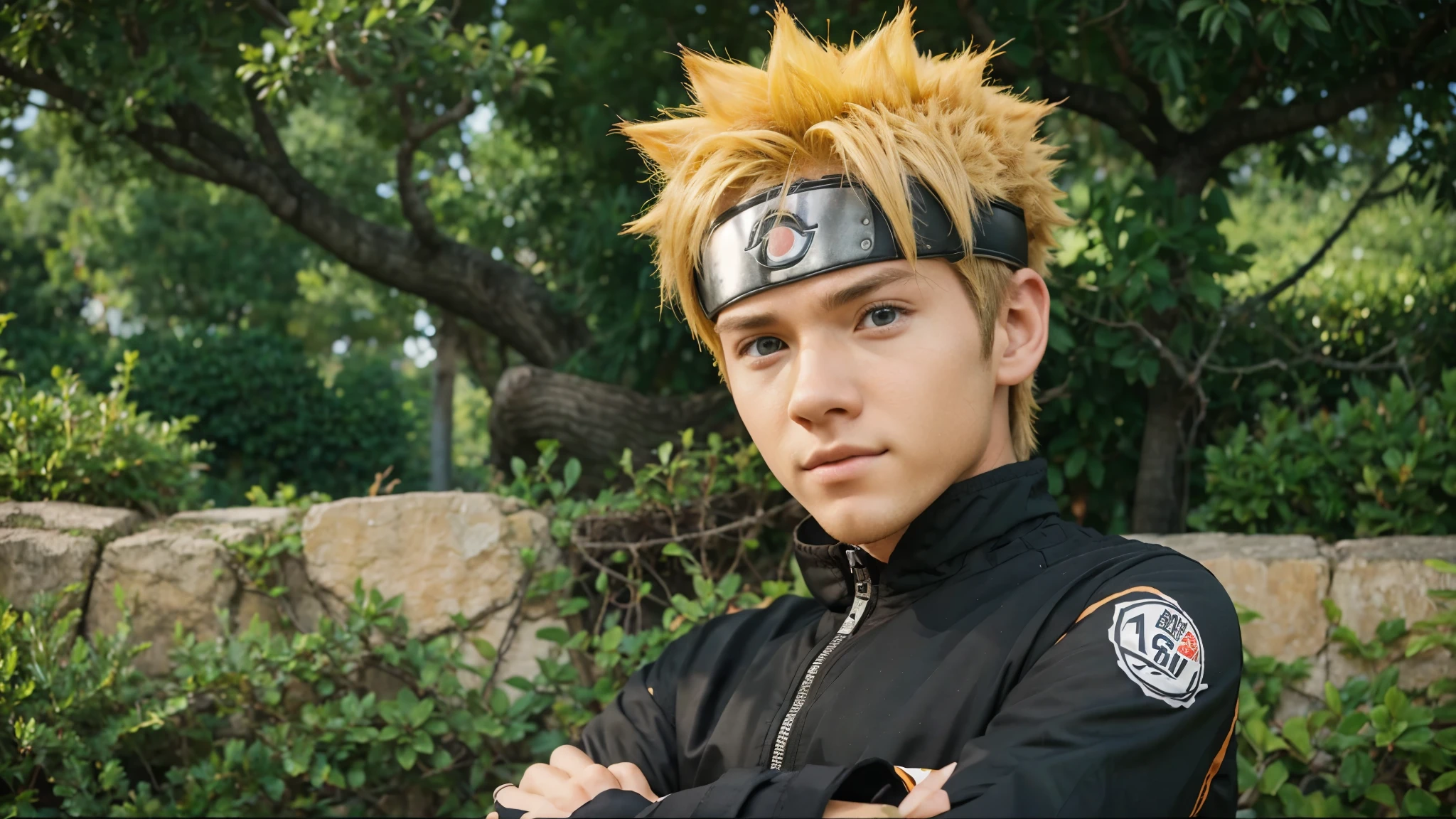 Jeremy Sumpter as Naruto Uzumaki, very handsome, realistic, 18 years old