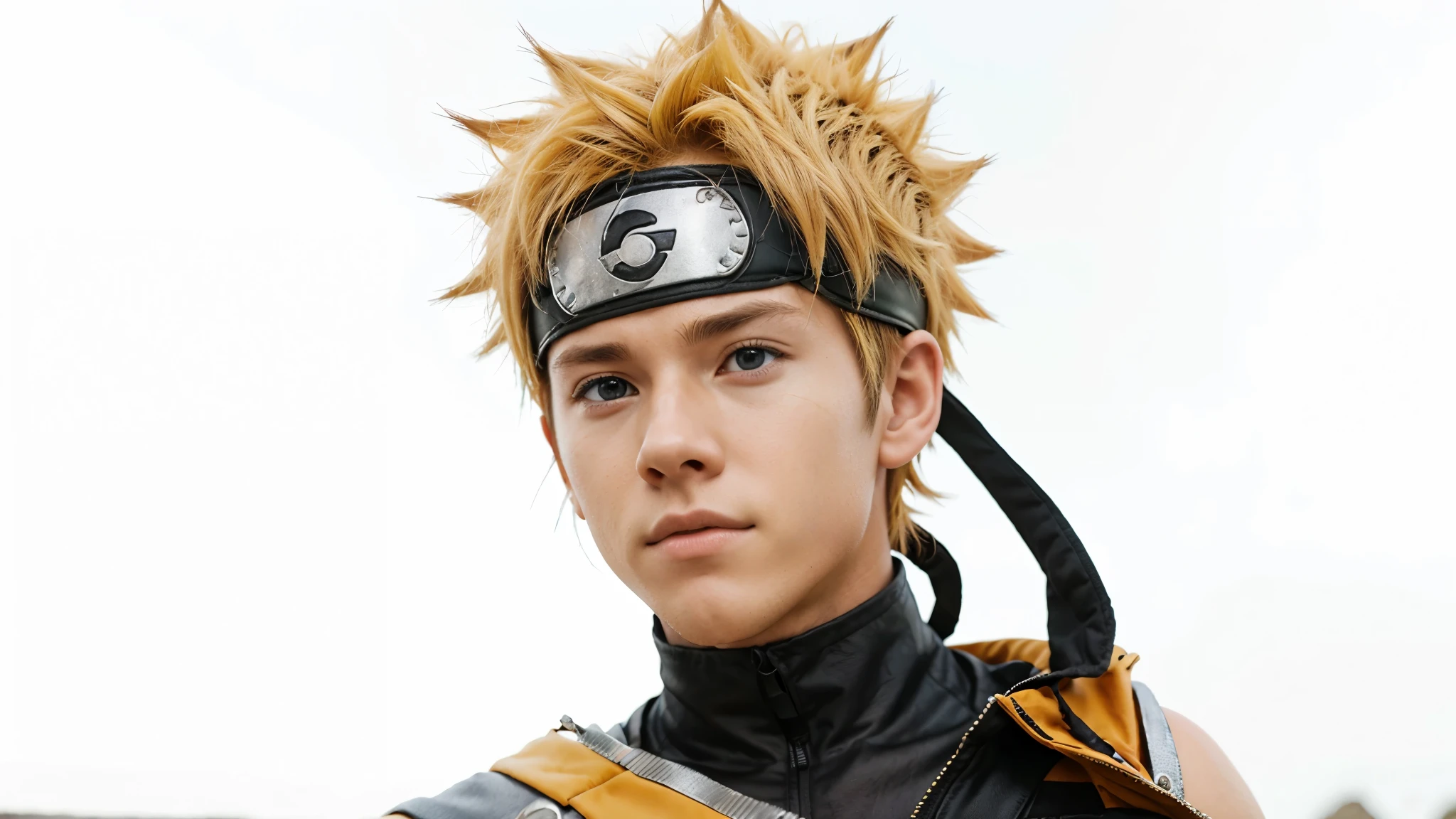 Jeremy Sumpter as Naruto Uzumaki, very handsome, realistic, 18 years old