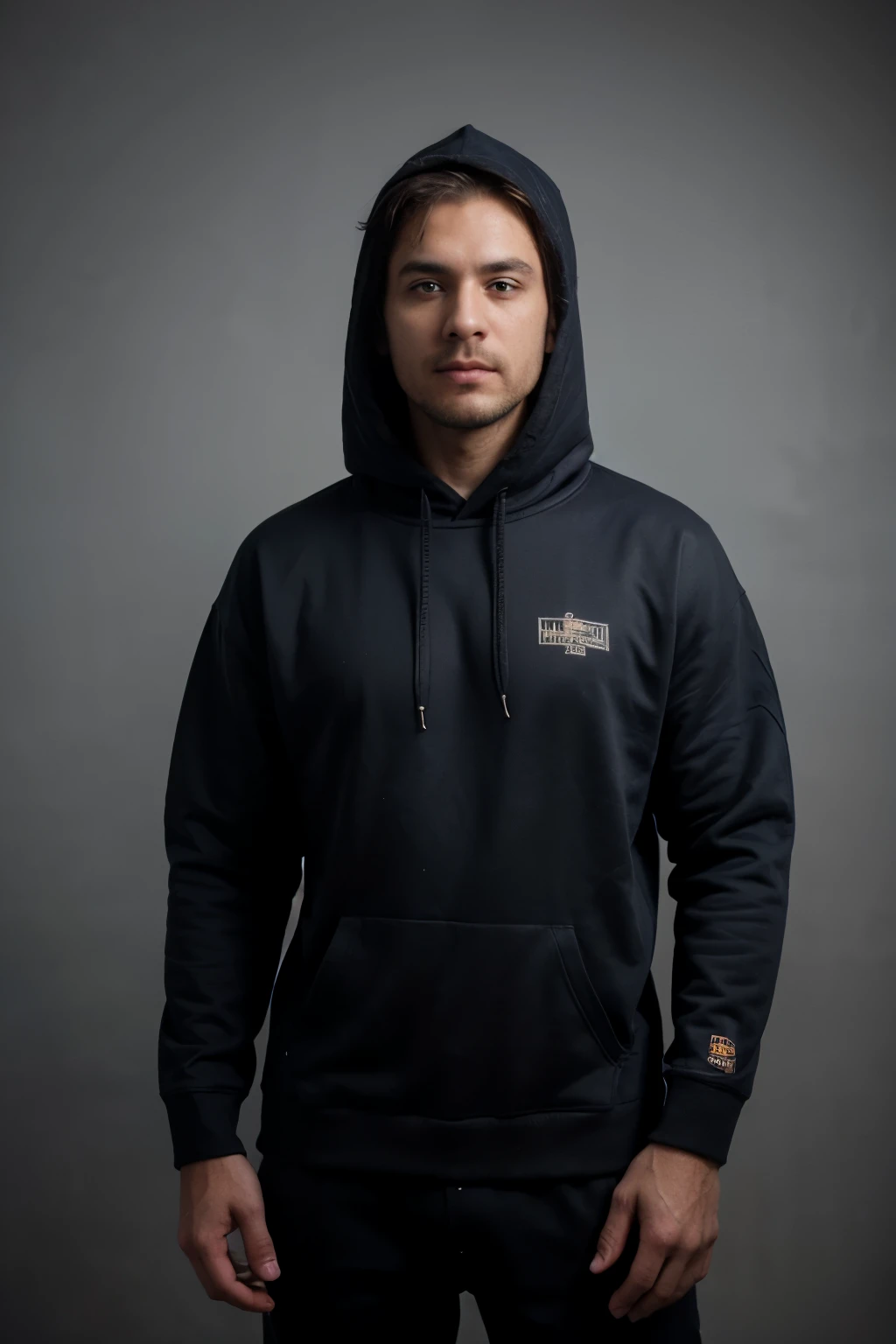 ((best quality)), ((masterpiece)), (detailed), Security Engineer (Wearing a hoodie, looking mysterious)