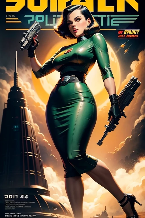 Vintage Sci-Fi Pulp Fiction ARt Cover Pulp MAgazine Sci-Fi 1940 (((pulp magazine)))