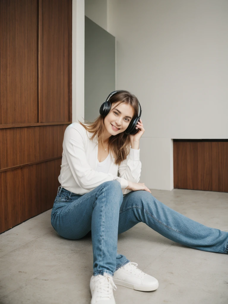 wide angle shot, (((full body))), gorgeous young white woman,21 y.o, sweet face,yellow eyes,downturned eyes,heart shaped lips,straight eyebrows,raised nose,round face,((long shot)) Blonde influencer with natural wavy long hair,Kombiniere klassische Streetwear-Elemente wie Sneaker, jeans with high-quality accessories such as a designer handbag or a luxury watch, um einen modernen und dennoch edlen Look zu kreieren, extravagant , 8k, extremely detailed, Fotorealistisch, komplizierte Details, realistische Hauttextur, realistische Haare, Textur, Cheerful, ((sexy twitch streamer)), ((e-girl)), ((wearing a headset)), (posing in dark computer room)), ((full body)), ((exposed breasts:1.2)), slim, long legs, athletic, ((high cheekbones)), ((blue eyes)), (dynamic pose), (detailed face and eyes: 1.6), ((perfect ass)), beautiful face, high contrast, innocent, smiling. Leica, Ultra-detailed, (lifelike), vivid, intricate details, (((head up))), realism, hyper realistic, (dynamic angle), (sharp focus), smile, perfect body, ((ultra realistic eyes)) ((detailed face)), (((accurate eyes))), sharp focus, Octane Render, Redshift, f/1.4, ISO 200, 1/160s, 8K, RAW, unedited, symmetrical balance, in-frame, symmetrical face, symmetrical body, symmetric hands,flash,flashlight,Extremely Realistic