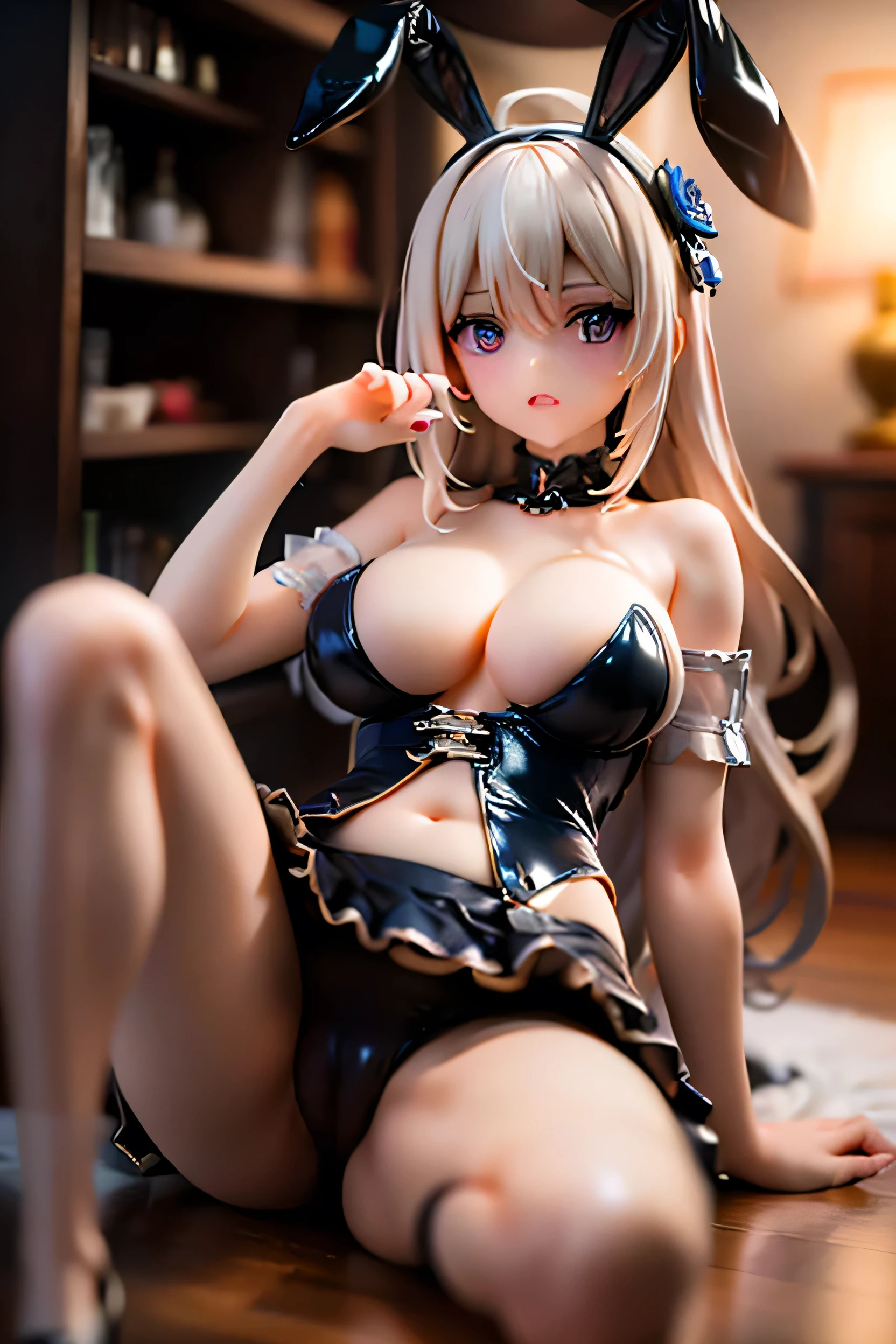 (Photorealistic:1.8, highest quality:1.8,8K masterpiece:1.8,High resolution,Mastepiece:1.8,RAW Photos,Cinematic lighting),No split screen、Brilliant lights、Danceteria、Bunny girl、、
(Real skin texture:1.3)、(Short blonde hair)、Woman's Costume(choker)、Crotch close-up、Spread the genitals、Open pussy、((Perfect female body))、Beautiful expression、Beautiful Face、Beautiful Eyes、Esbian all over、(Random Sexy Poses:1.3、thrust one's hips upward、Stick your hips out to the camera:2.3)、cameltoe、(Immersive atmosphere、Chiaroscuro:1.5、Bright light:1.2、Bright lighting)、Realistic:1.3、Long Shot、The woman is naked、woman is nude、Adult video shoot、(smile、Ahegao、Ecstasy face、Climax:1.4)、Random Angle